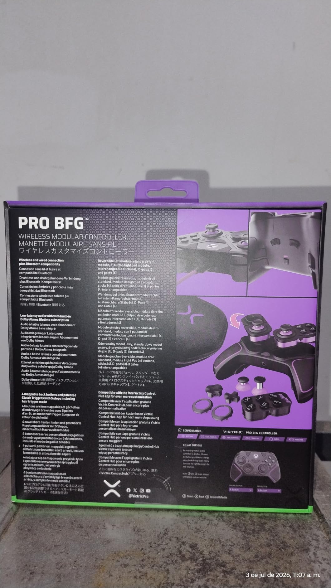 PDP Victrix Pro BFG Wireless Gaming Controller for Xbox Series X|S, Xbox One, Windows 10/11, Modular Gamepad, Dolby Atmos Audio, Remappable Buttons, Customizable Triggers/Paddles/D-Pad customer photo 1