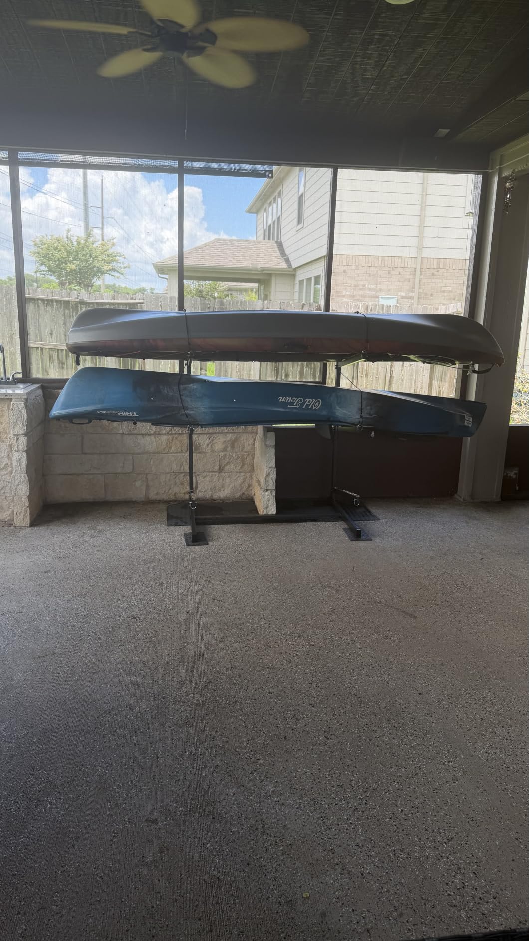 Kayak Storage Rack, Heavy Duty Kayak Racks for Garage and Outdoor Storage, Storage Rack for Kayak, Canoe, Surfboard & Paddleboard customer photo 1