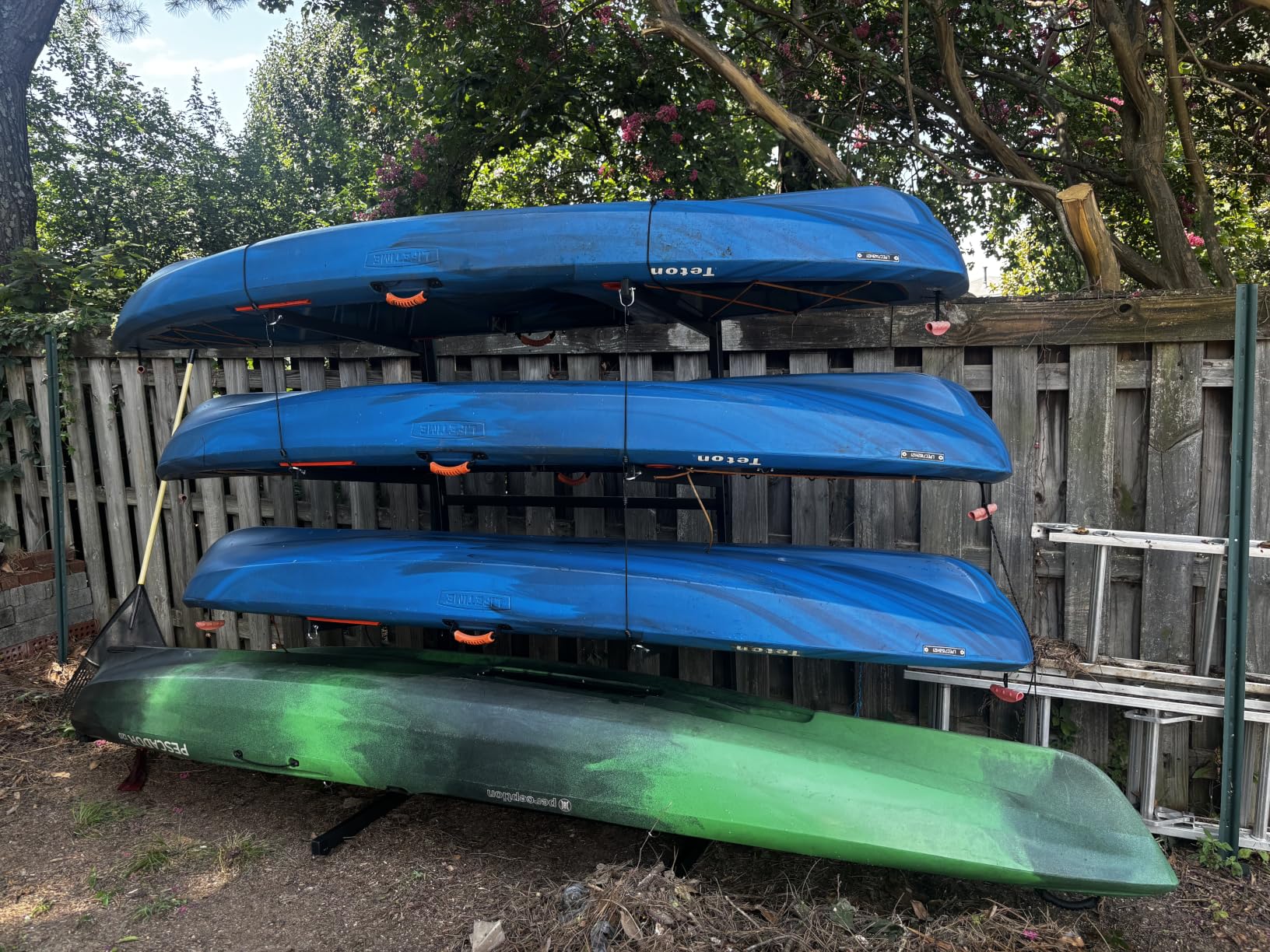 Kayak Storage Rack, Heavy Duty Kayak Racks for Garage and Outdoor Storage, Storage Rack for Kayak, Canoe, Surfboard & Paddleboard customer photo 2