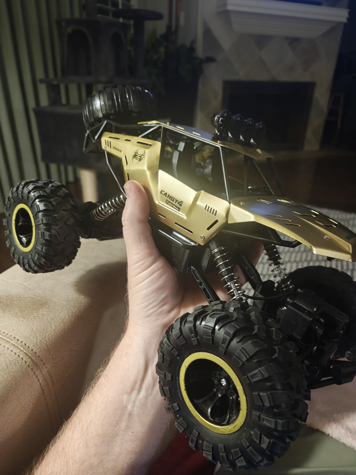 RC Cars Remote Control Car 1:12 Off Road Truck, Metal Shell LED Headlights Offroad Monster RC Truck, 4x4 All Terrain Hobby RC Cars Toys for Boys Kids Adults Gifts 8-12 customer photo 2