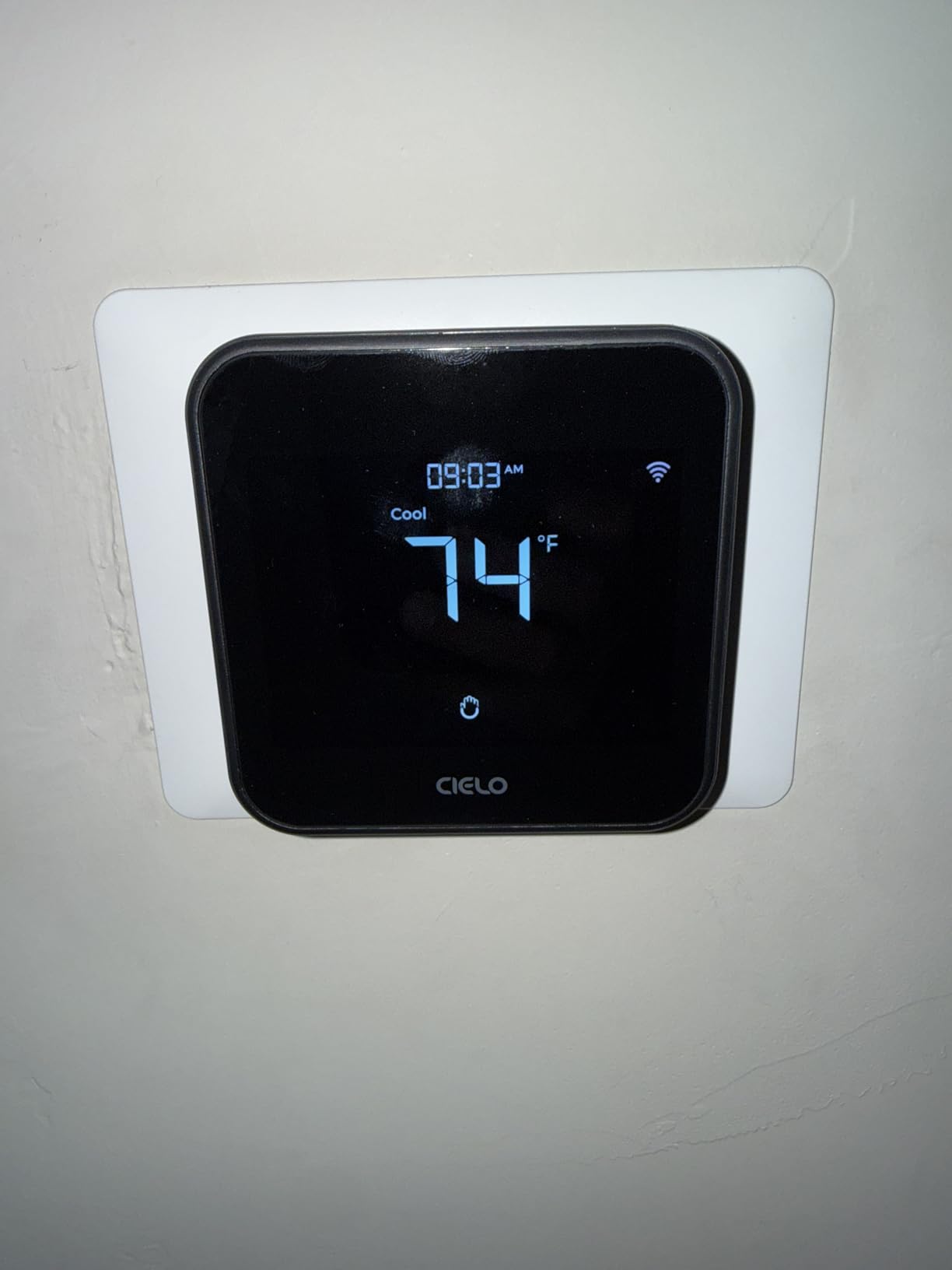 Cielo Smart Thermostat Eco (for Central HVAC) | Energy Star Certified | Supports Conventional Systems up to (2H/2C) & Heat Pumps (4H/2C) | Free C-Wire Adapter | NOT for Mini Split Systems | Black customer photo 1