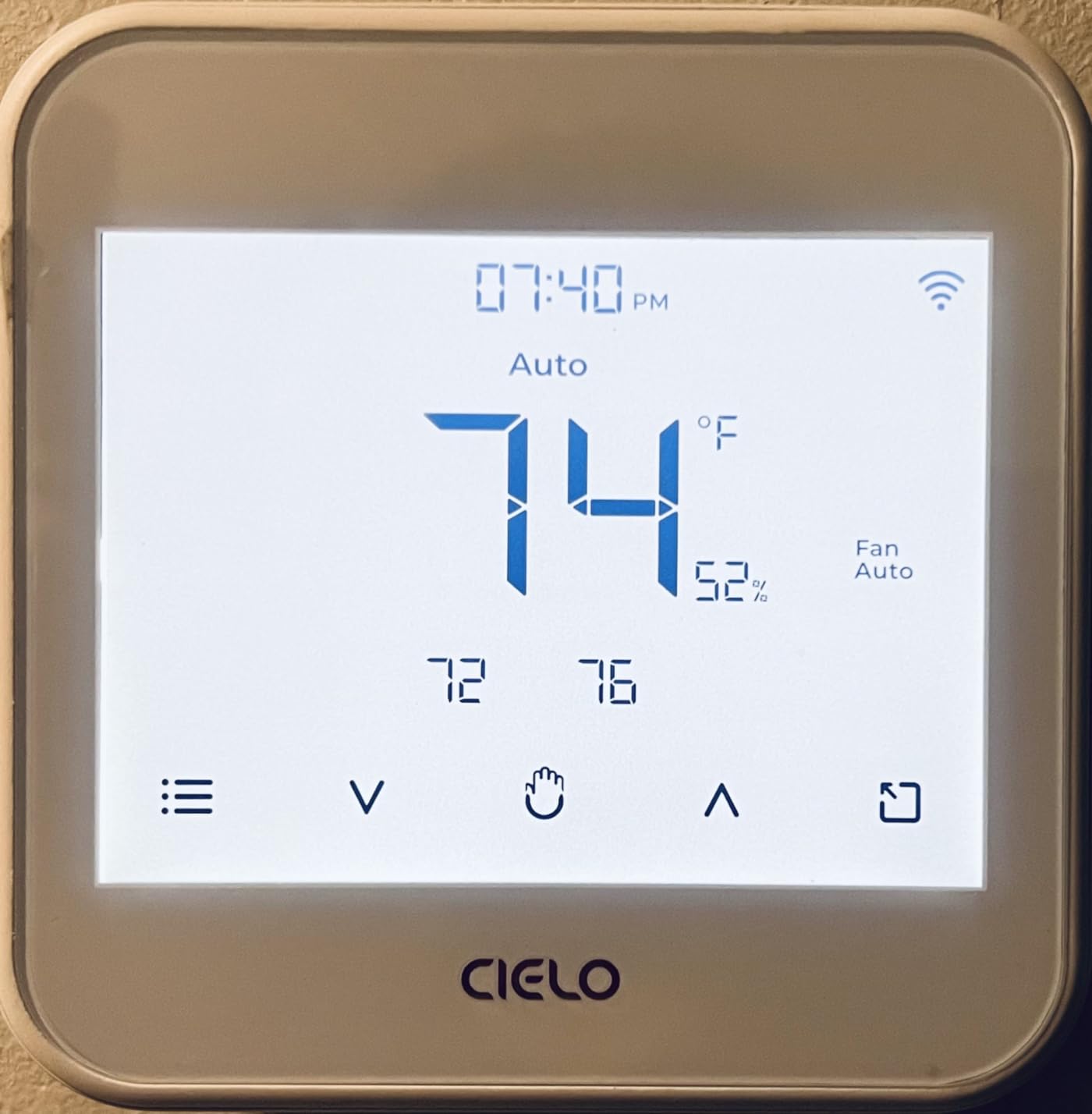 Cielo Smart Thermostat Eco (for Central HVAC) | Energy Star Certified | Supports Conventional Systems up to (2H/2C) & Heat Pumps (4H/2C) | Free C-Wire Adapter | NOT for Mini Split Systems | Black customer photo 2