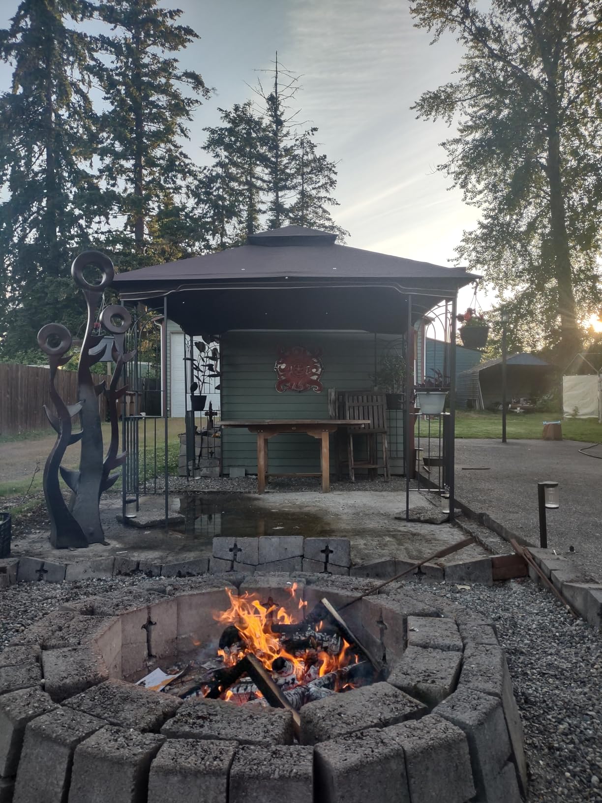 Outdoor Gazebo 10'x10', Heavy Duty Canopy Tent with Soft Double Roofs & Metal Corner Frame Shelves, Party Tent Shelter with Mosquito Netting for Patio, Deck, Backyard, Grey customer photo 1