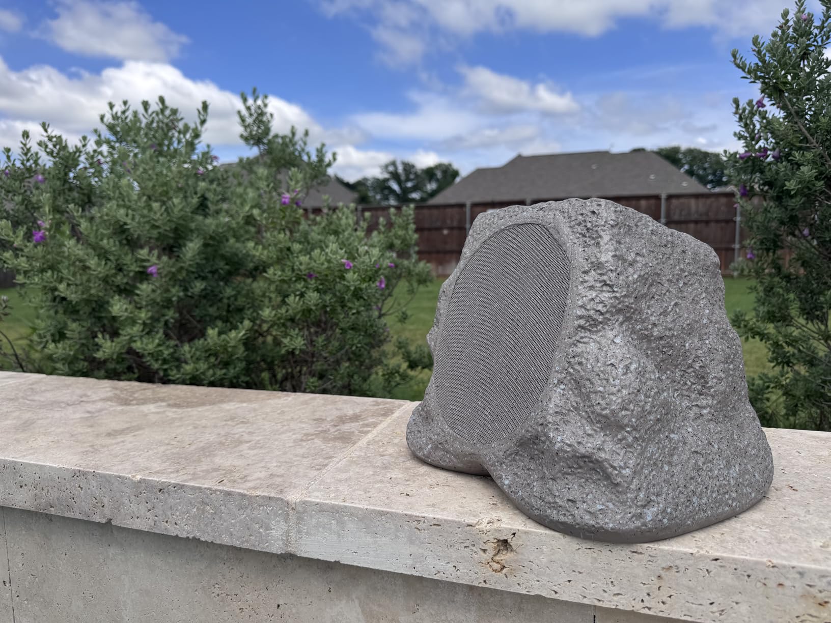 Victrola Rock Speaker Connect, Stone, Wireless Outdoor with Bluetooth 5.3, 22-Hour Battery Life, Solar Charging, Link Up to 20 Rock Speakers, IP65 Water & Dust Resistant customer photo 2