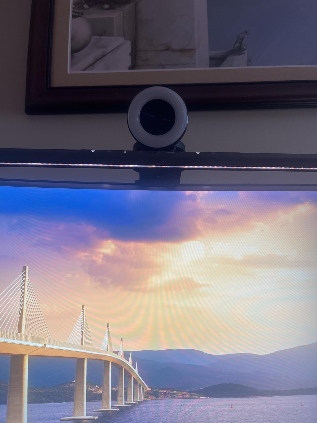 ScreenBar Pro LED Monitor Light Bar (Black) - Ultrawide Lighting, Motion Sensor, Adjustable Brightness/Color Temperature, Eye-Care USB-C Monitor lamp, No Glare, Curved Monitors, Monitor accessory customer photo 2