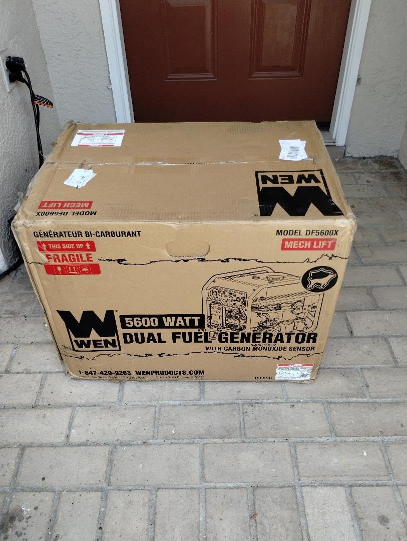 WEN 8000-Watt 120V/240V Dual Fuel Portable Generator, Electric Start, 340cc, Transfer-Switch and RV-Ready with CO Watchdog (DF8000X) customer photo 2