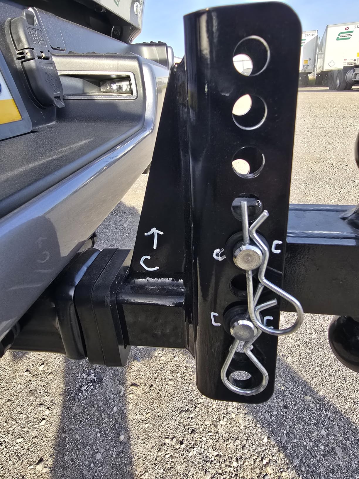 Adjustable Trailer Hitch -Drop Hitch-Tow Hitch with 2 inch Receiver-6inch Drop/Rise, 2