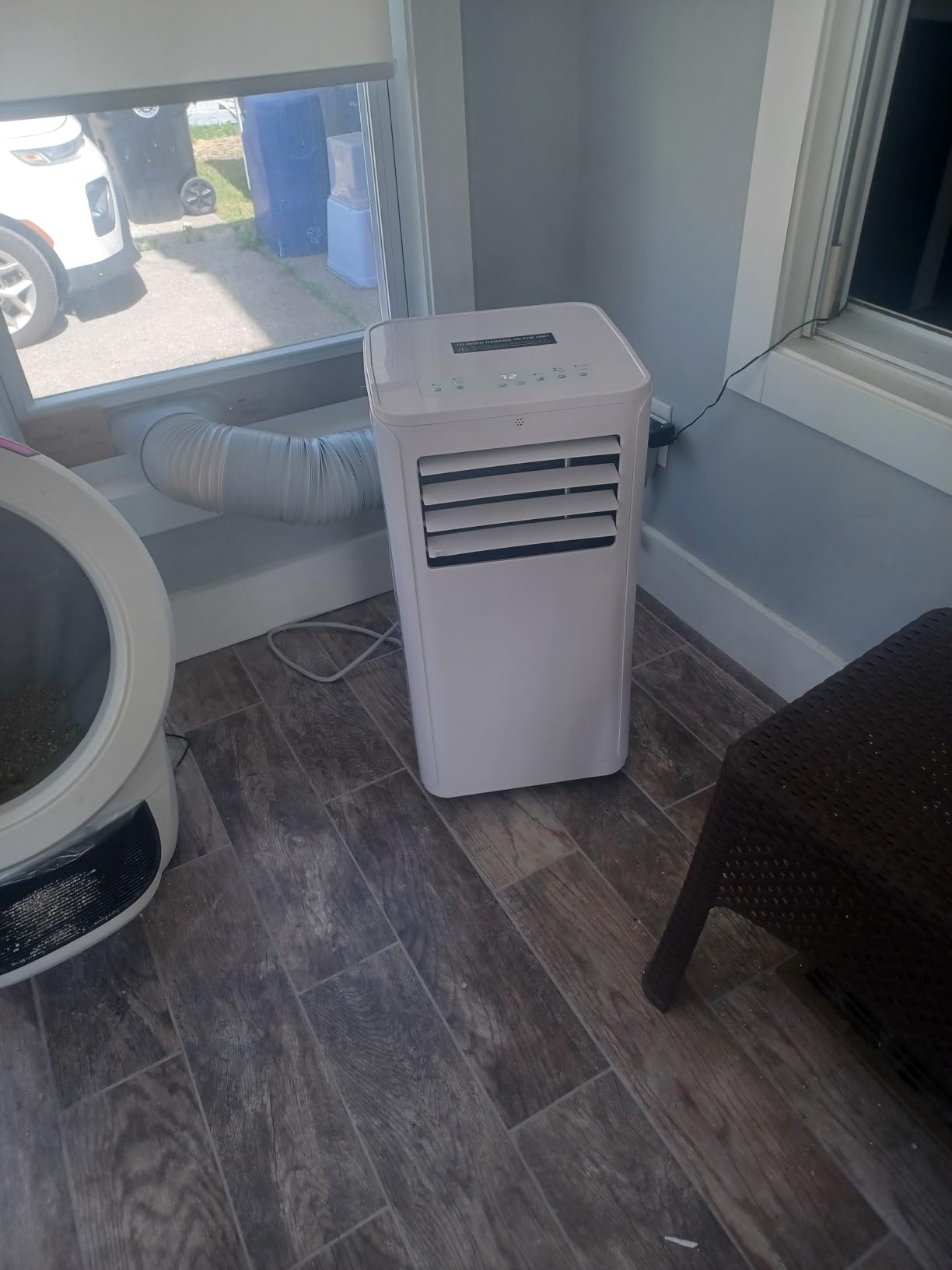 Coolblus 12000 BTU Portable Air Conditioners, 3-in-1 AC Unit Cools Up to 550 Sq.Ft. with Remote Control/Smart Sleep Mode/24Hrs Timer/Window Installation Kit & Filter Cleaning Brush, White-12000BTU customer photo 2