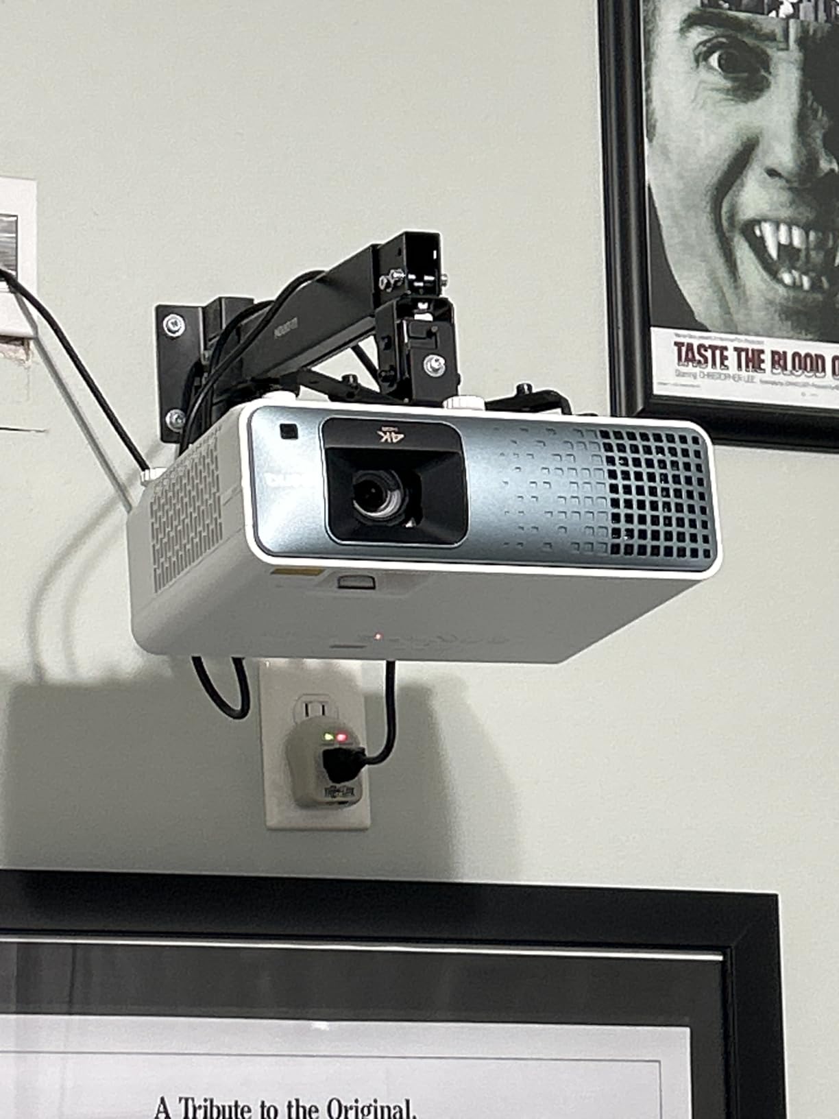 BenQ TK710 4K Laser 3200 Lumens Movie and Gaming Projector with 4ms Response Time | 240Hz Refresh Rate | HDR10 & HLG | ARC/eARC Support | Vertical Lens Shift | 3D Keystone | 1.3x Zoom | HDR Game Modes customer photo 1
