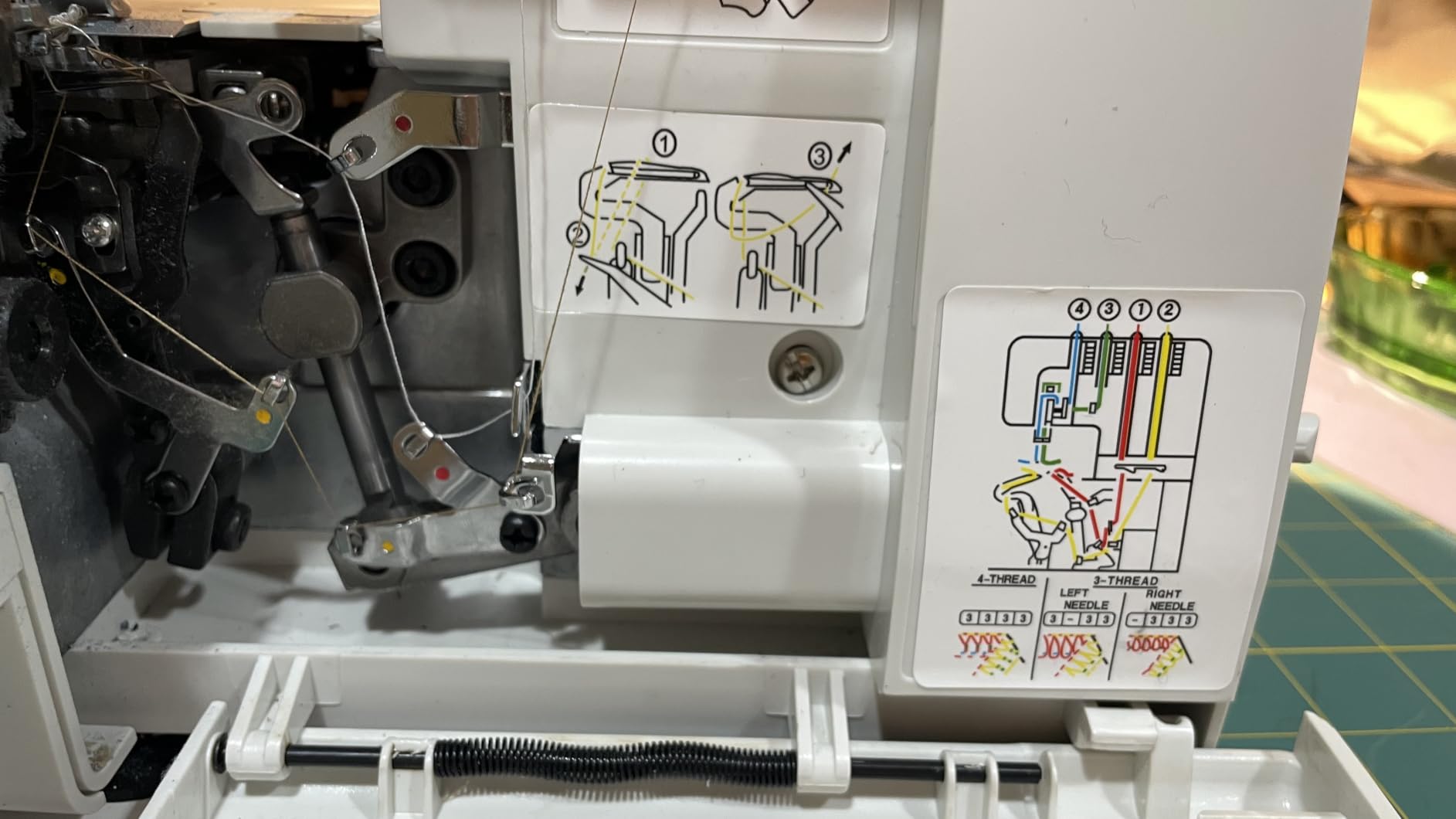 FEIYUE FY505 Serger Overlock Machine, 2/3/4 Thread Capability, Built-in Rolled Hem, Durable Heavy-Duty Metal Frame, Adjustable Differential Feed customer photo 2