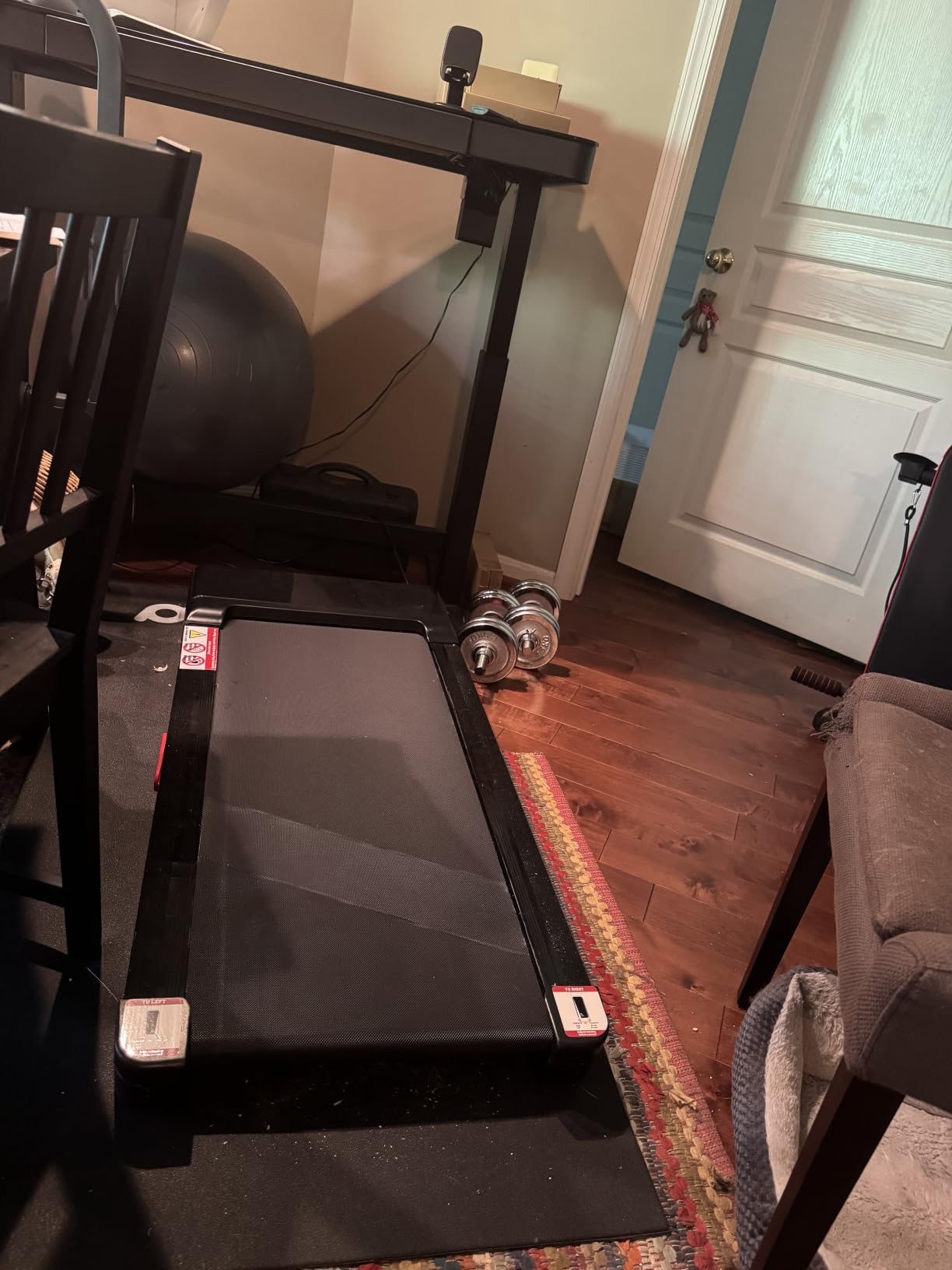 Walking Pad Treadmill 12% Auto Incline, Under Desk Treadmill customer photo 1