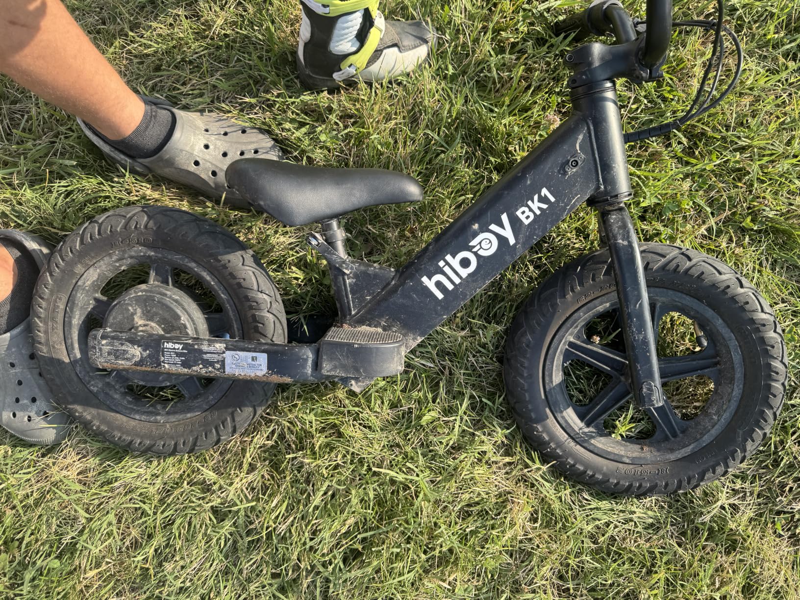 Hiboy BK1 Kids Electric Balance Bike, Ages 3-5, 12-Inch Tires, UL 2272 | Two speed modes at 5.6 and 9 MPH, adjustable seat and up to 4.9-mile range customer photo 1