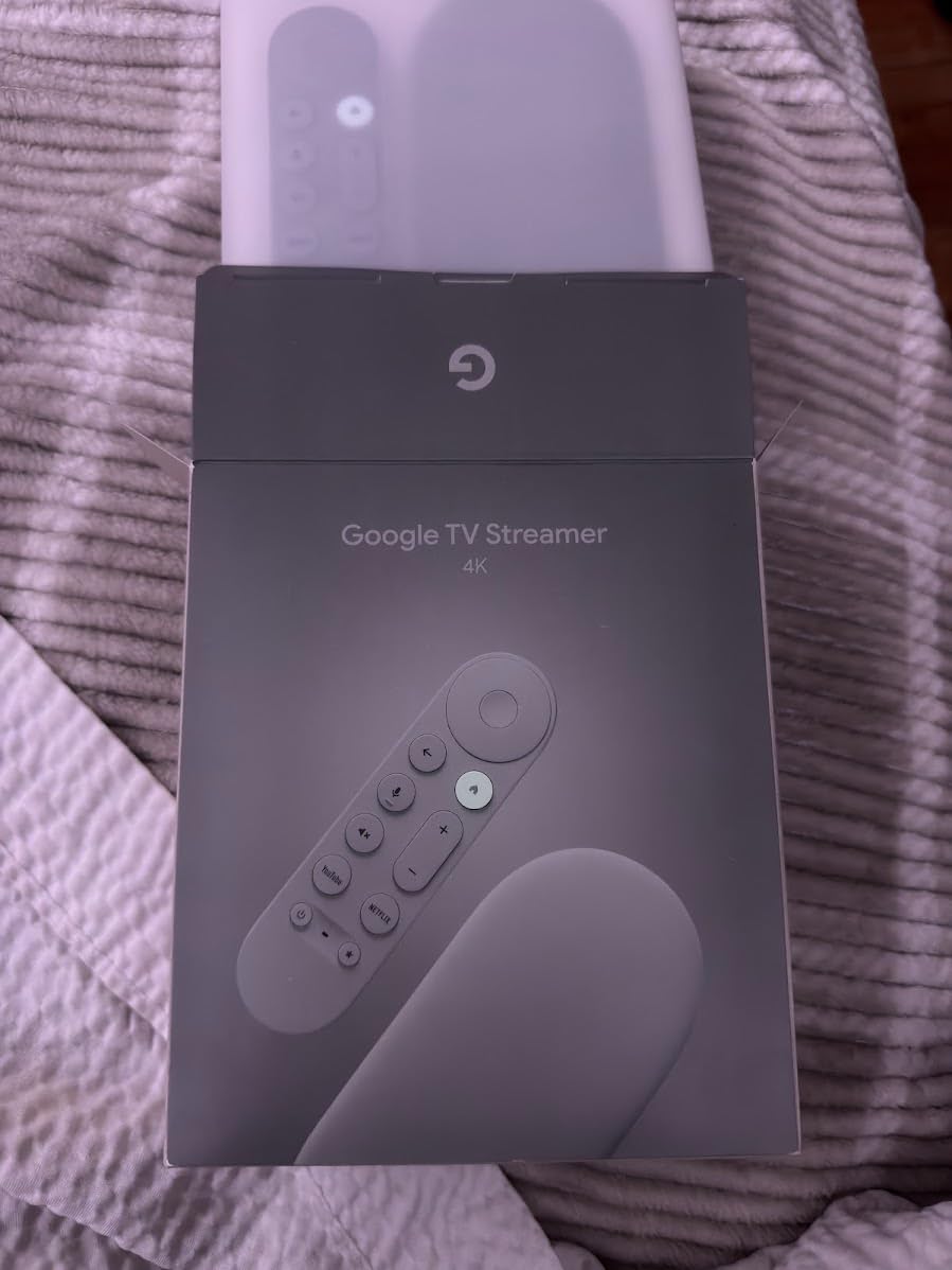 Google TV Streamer 4K - Fast Streaming Entertainment on Your TV with Voice Search Remote - Watch Movies, Shows, Live TV, and Netflix in 4K HDR - Smart Home Control - 32 GB of Storage - Porcelain customer photo 2