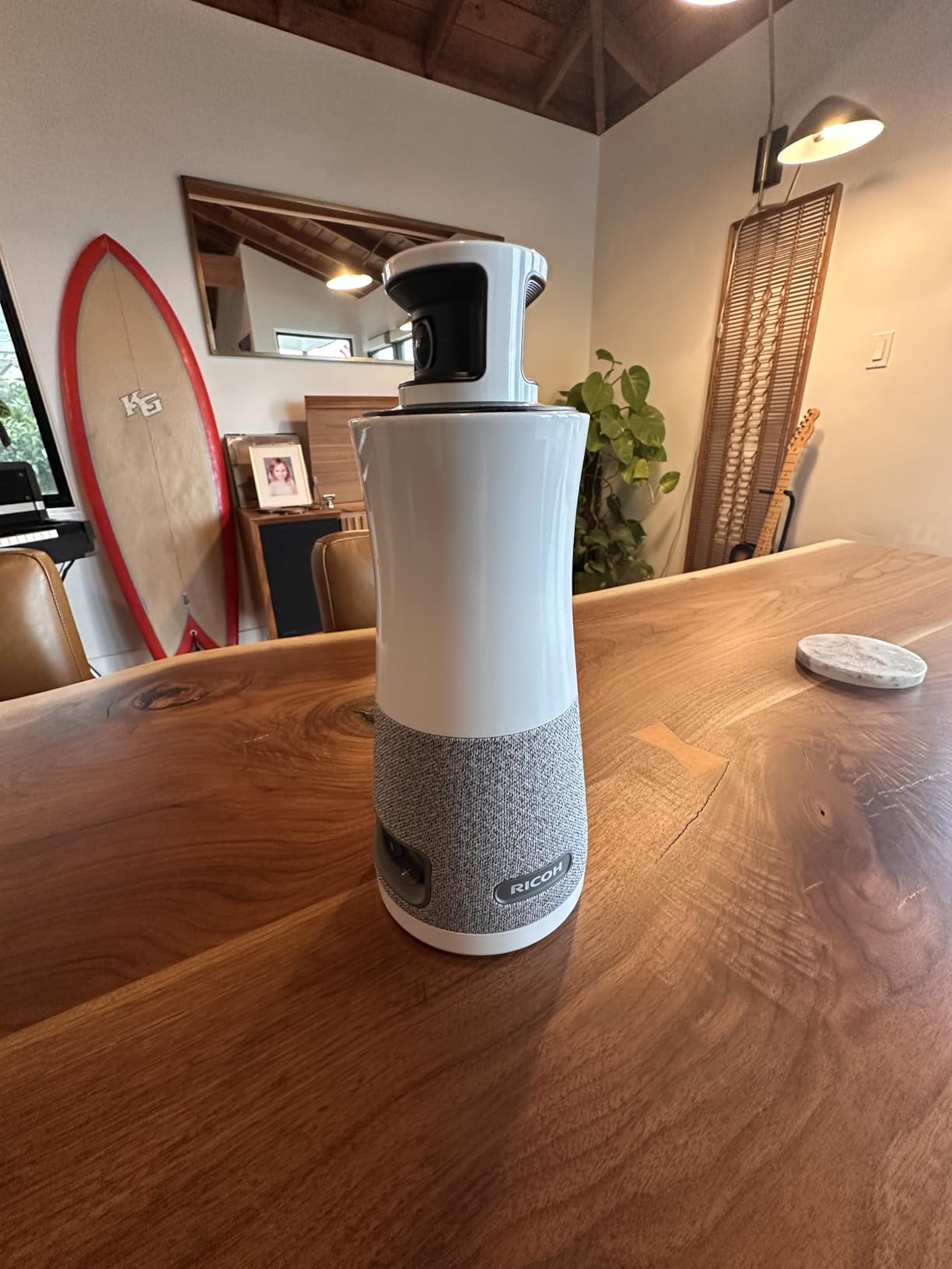 RICOH Meeting 360-360° Conference Room Camera - AI-Powered - Active Speaker Focus - USB-C Bus Powered - Zoom Certified - Works with Microsoft Teams, Google Meet, Cisco Webex customer photo 2