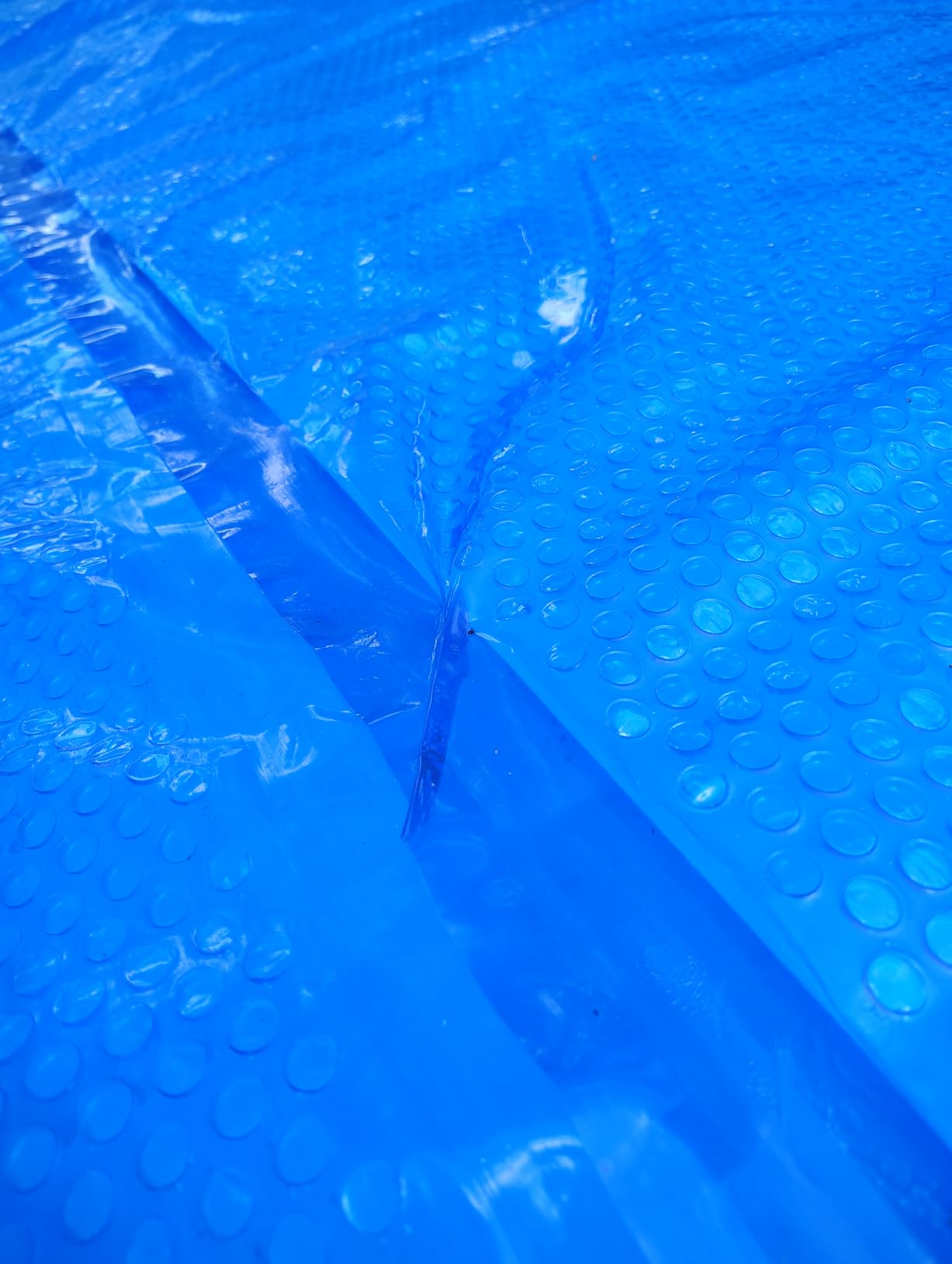 Sun2Solar Blue 9 ft x 18 ft Rectangle Solar Cover | 12 Mil | Heat Retaining Blanket for Rectangular Inground & Above Ground Swimming Pools | Sun Heats Pool | 1200 Series Bubble Heating Blankets customer photo 1