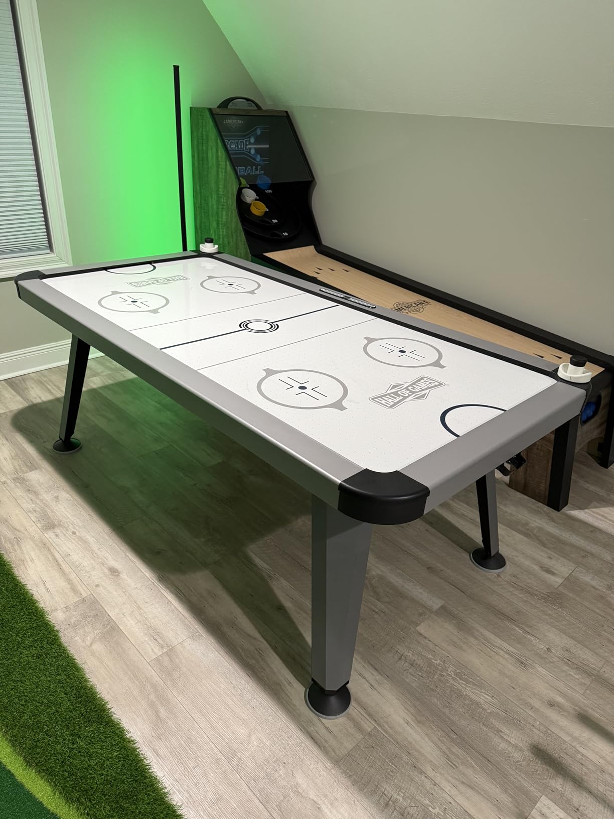 Hall of Games Air Hockey Table, Indoor Arcade Gaming Sets with Electronic Score Systems, Perfect for Family Game Rooms customer photo 2