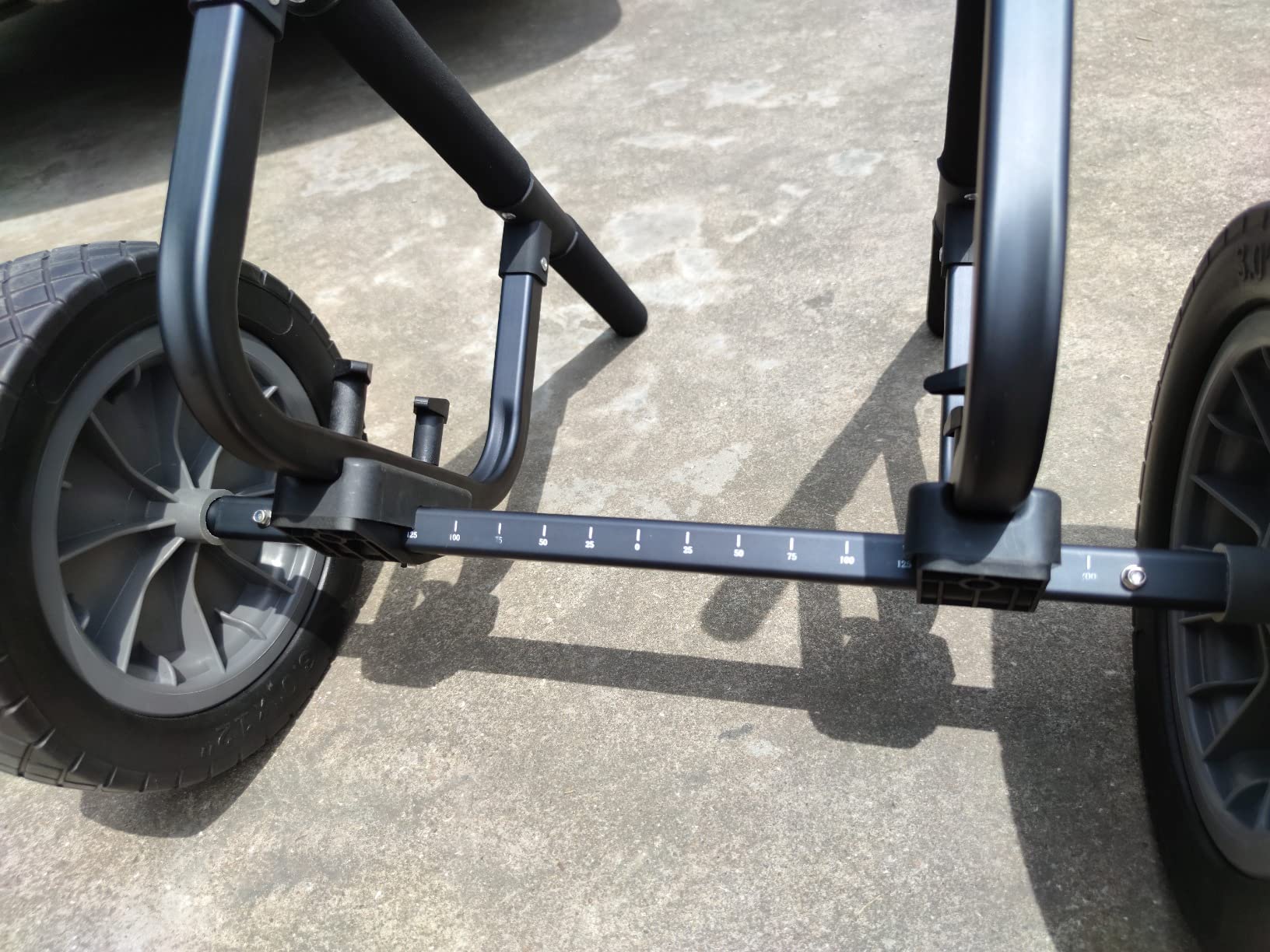 Heavy Duty Kayak Cart, Width Adjustable Canoe Cart with 12inch Flatfree Beach Wheels Boat Dolly Cart Transport Carrier customer photo 1