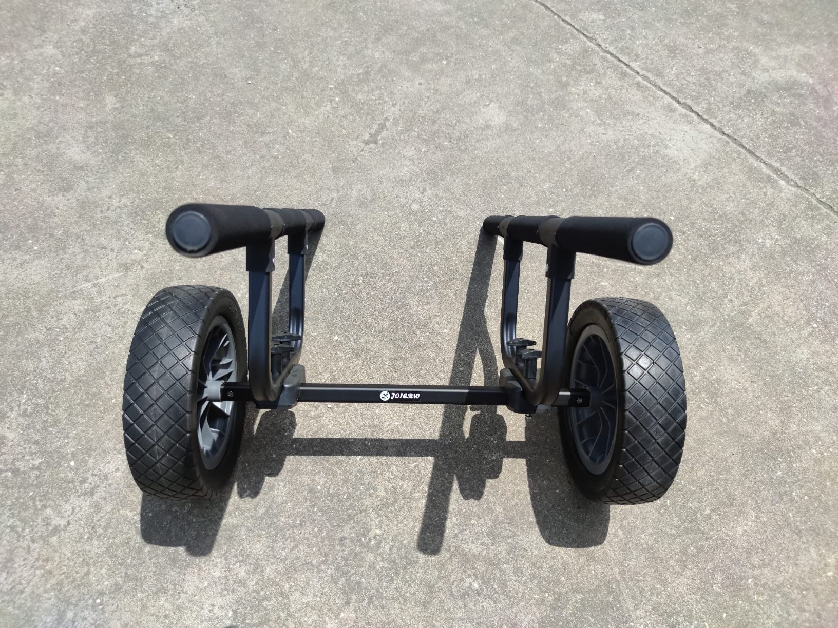 Heavy Duty Kayak Cart, Width Adjustable Canoe Cart with 12inch Flatfree Beach Wheels Boat Dolly Cart Transport Carrier customer photo 2