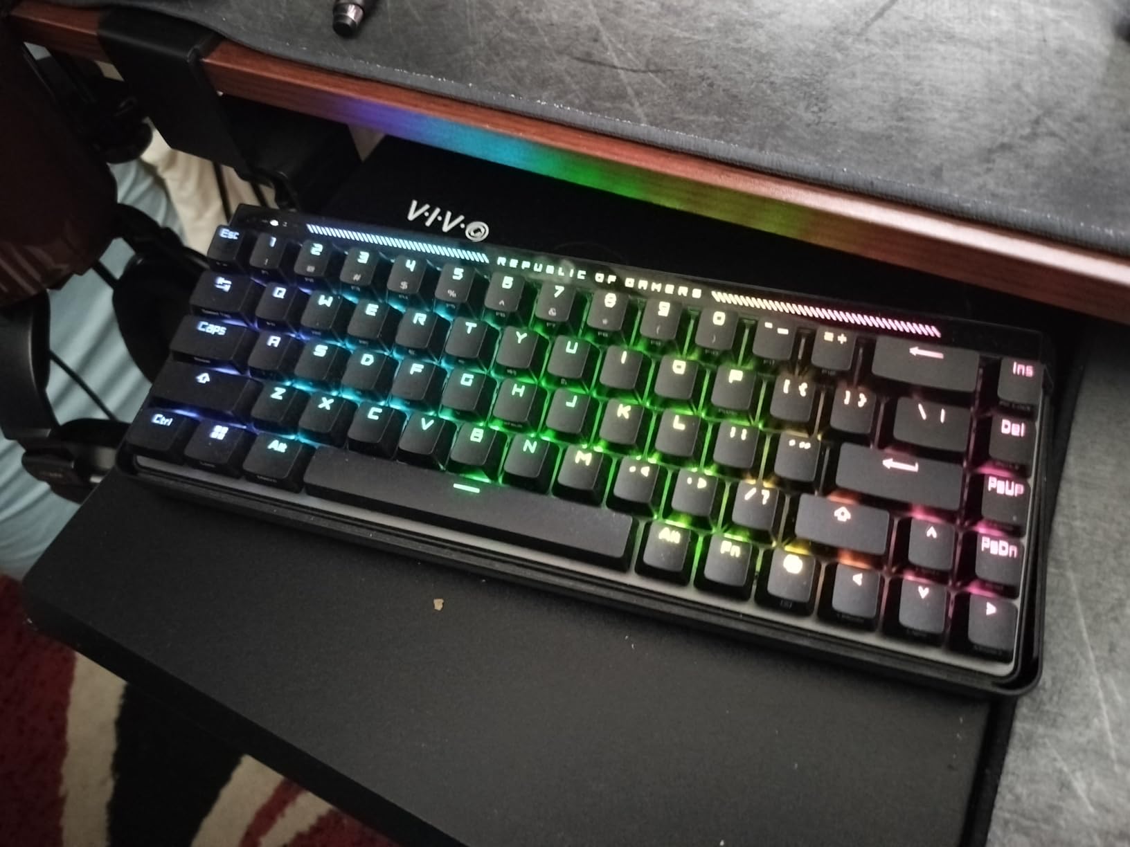 ASUS ROG Falchion Ace HFX Hall Effect Gaming Keyboard - 65% TKL, Dual USB-C, Magnetic Switches, Rapid Trigger, Speed Tap, 8000 Hz Polling, Touch Panel, PBT Keycaps - Black customer photo 1