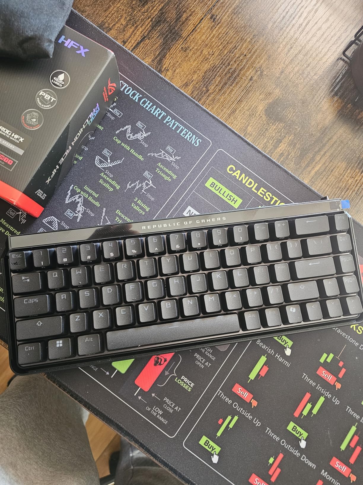 ASUS ROG Falchion Ace HFX Hall Effect Gaming Keyboard - 65% TKL, Dual USB-C, Magnetic Switches, Rapid Trigger, Speed Tap, 8000 Hz Polling, Touch Panel, PBT Keycaps - Black customer photo 2