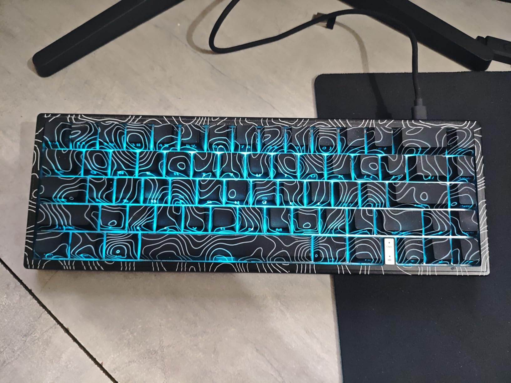 Womier M68HE PRO 60% Percent Keyboard Rapid Trigger Gaming Keyboard RGB | Hall Effect Topographic Keyboard,Wired Custom 8000 Hz Mechanical Keyboard with Magnetic Switch,PBT Keycap for Mac/Win,Black customer photo 2