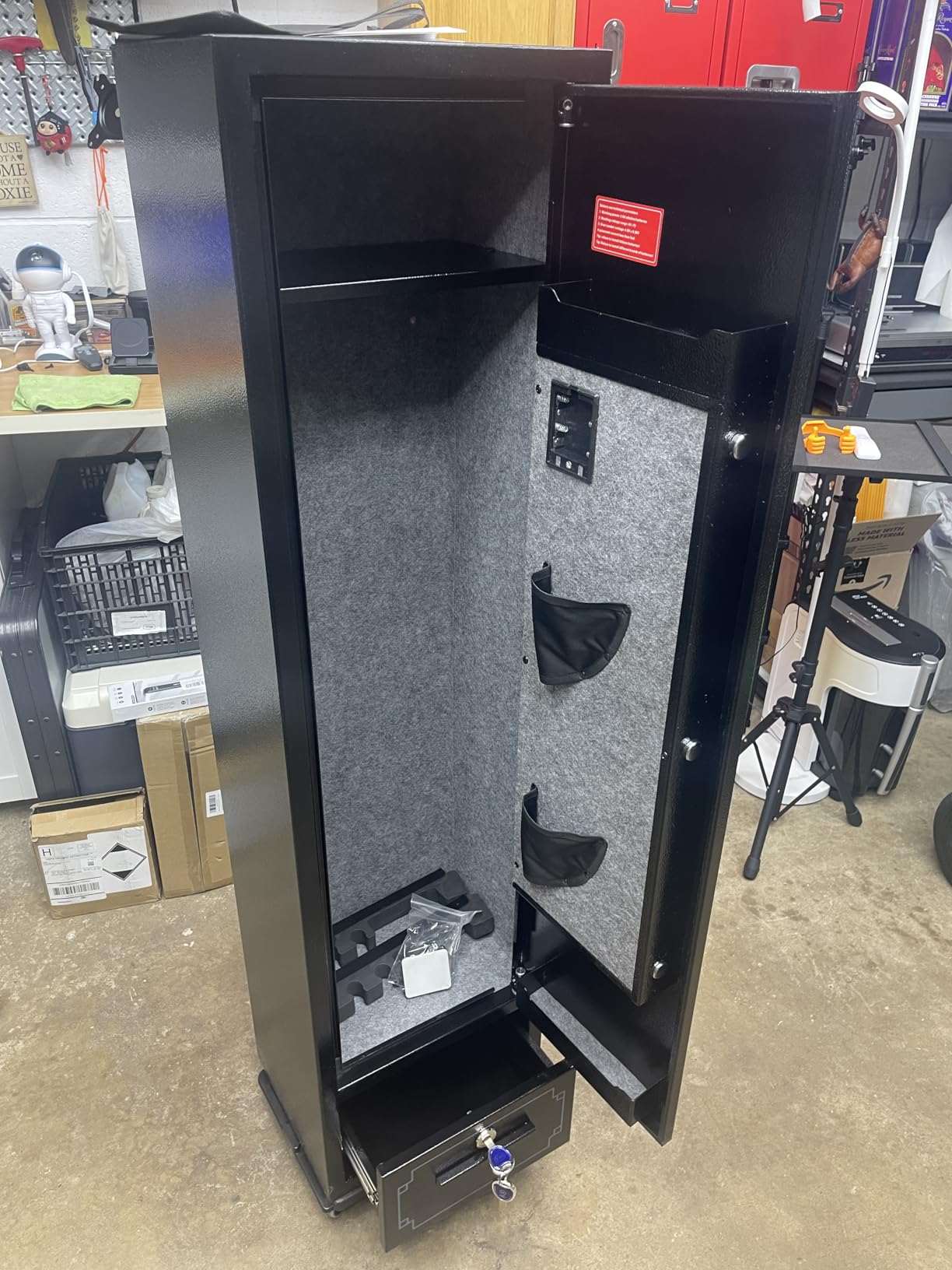 KAER 5-6 Gun Safe, Gun Safes for Rifle and Pistols, No Assembly Gun Cabinets with Drawer customer photo 2