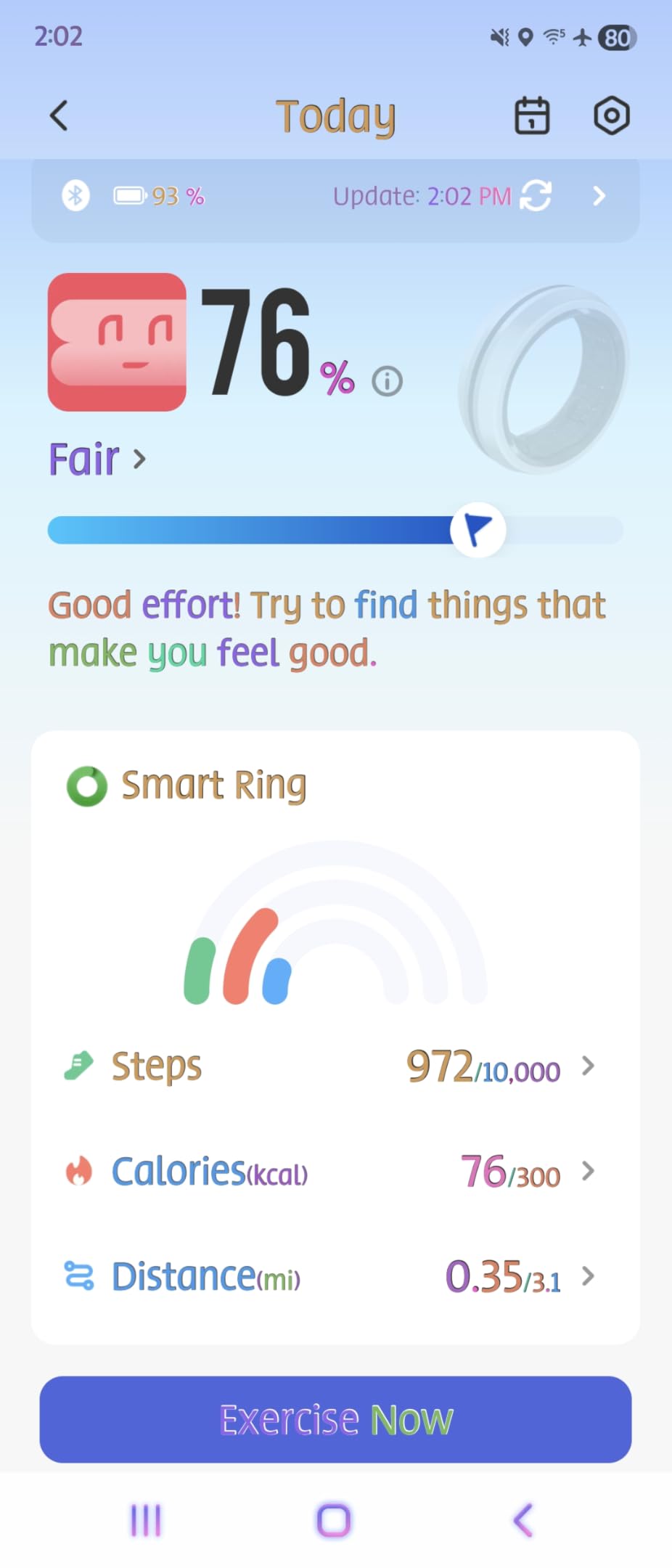 RENPHO Lynx Smart Ring - All Day Sleep & Activity Tracking, Includes Charging Case, Gifts for Men, 7-Day Battery Life, Subscription-Free App for iOS & Android, Size Before You Buy (Black, Size 11) customer photo 1