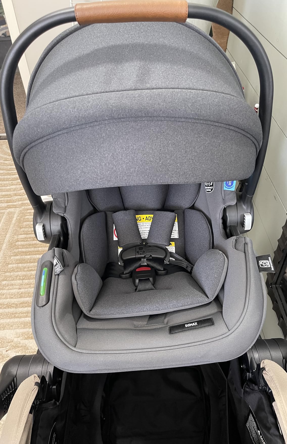 Graco Gomax Infant Car Seat, Orchid Haze, Lightweight, Reclining Rear Facing Car Seat Installs with or Without a Base customer photo 2