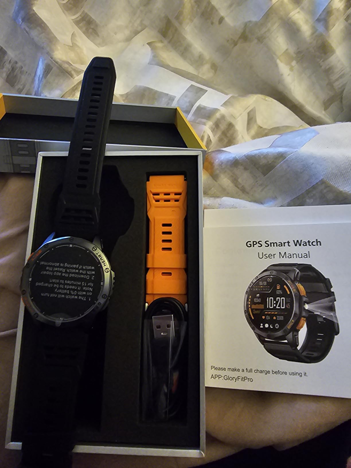 Military Smart Watches Built-in GPS, 170+ Sport Modes for Men with Flashlight, Smartwatch for Android Phones and iPhone, 1.43
