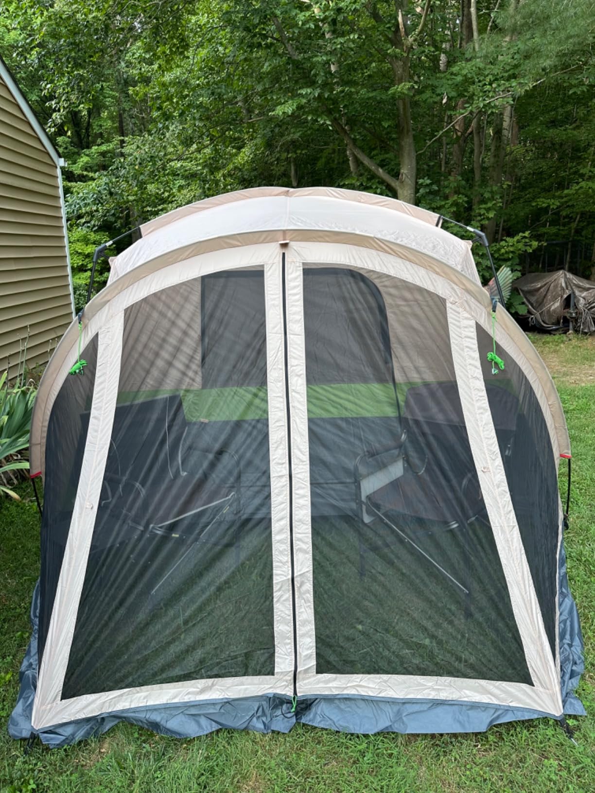 Tents for Camping 6/8/10 Person Camping Tent with Screen Porch, Weatherproof Large Cabin Tent with Rainfly and Carry Bag, Family Tent for Outdoor Camping and Backyard customer photo 1