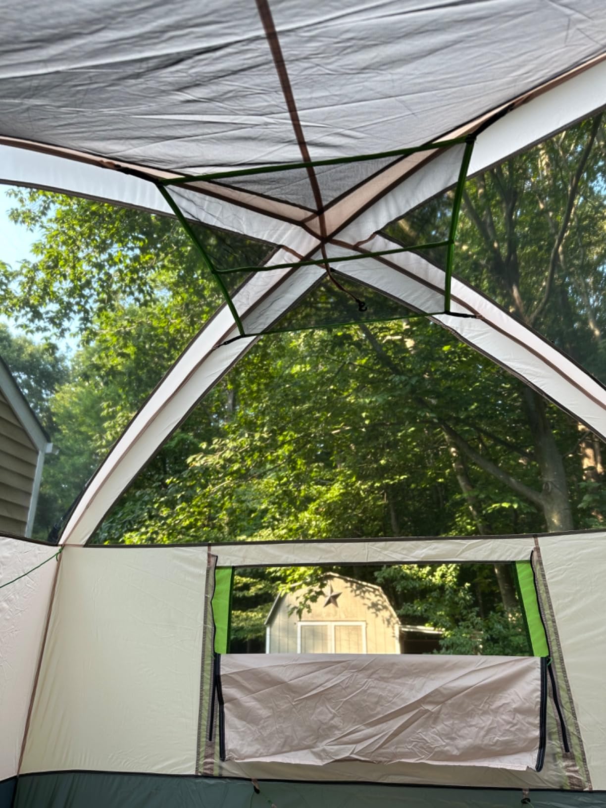 Tents for Camping 6/8/10 Person Camping Tent with Screen Porch, Weatherproof Large Cabin Tent with Rainfly and Carry Bag, Family Tent for Outdoor Camping and Backyard customer photo 2