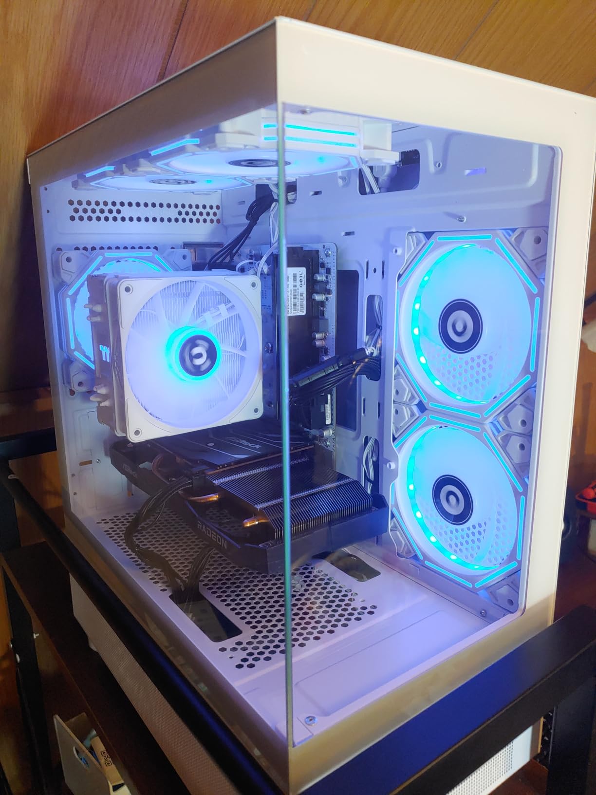 Gaming PC Desktop Computer, AMD Ryzen 5 5600GT 16GB RAM 1TB NVMe SSD, Prebuilt Tower PC with Integrated Graphics, ATX 3.0 Power, RGB Cooling Fans, Windows 11 Home customer photo 2