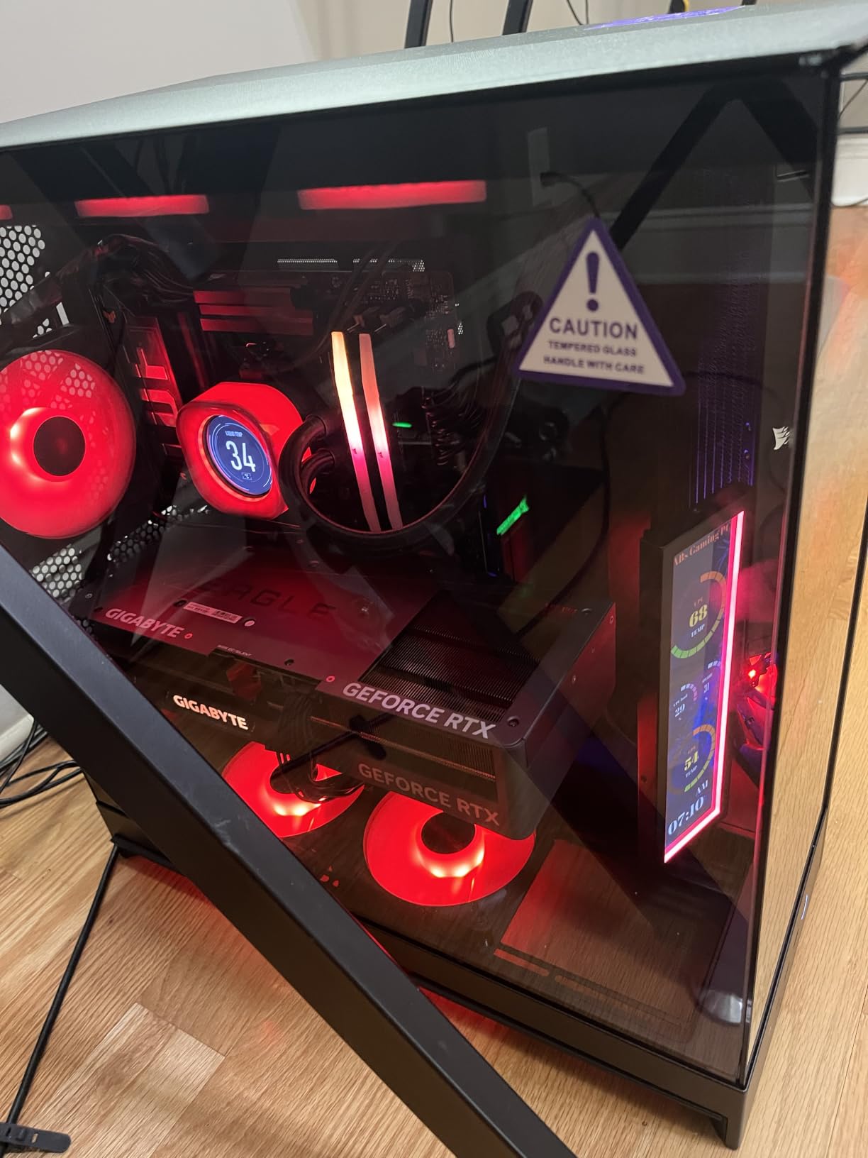 NZXT H9 Flow (2025) - Large Dual-Chamber ATX Mid-Tower Airflow PC Case - Includes 3 x 140mm & 1 x 120mm Fans - 420mm Radiator Support - Tempered Glass - Back-Connect Ready - Black customer photo 1
