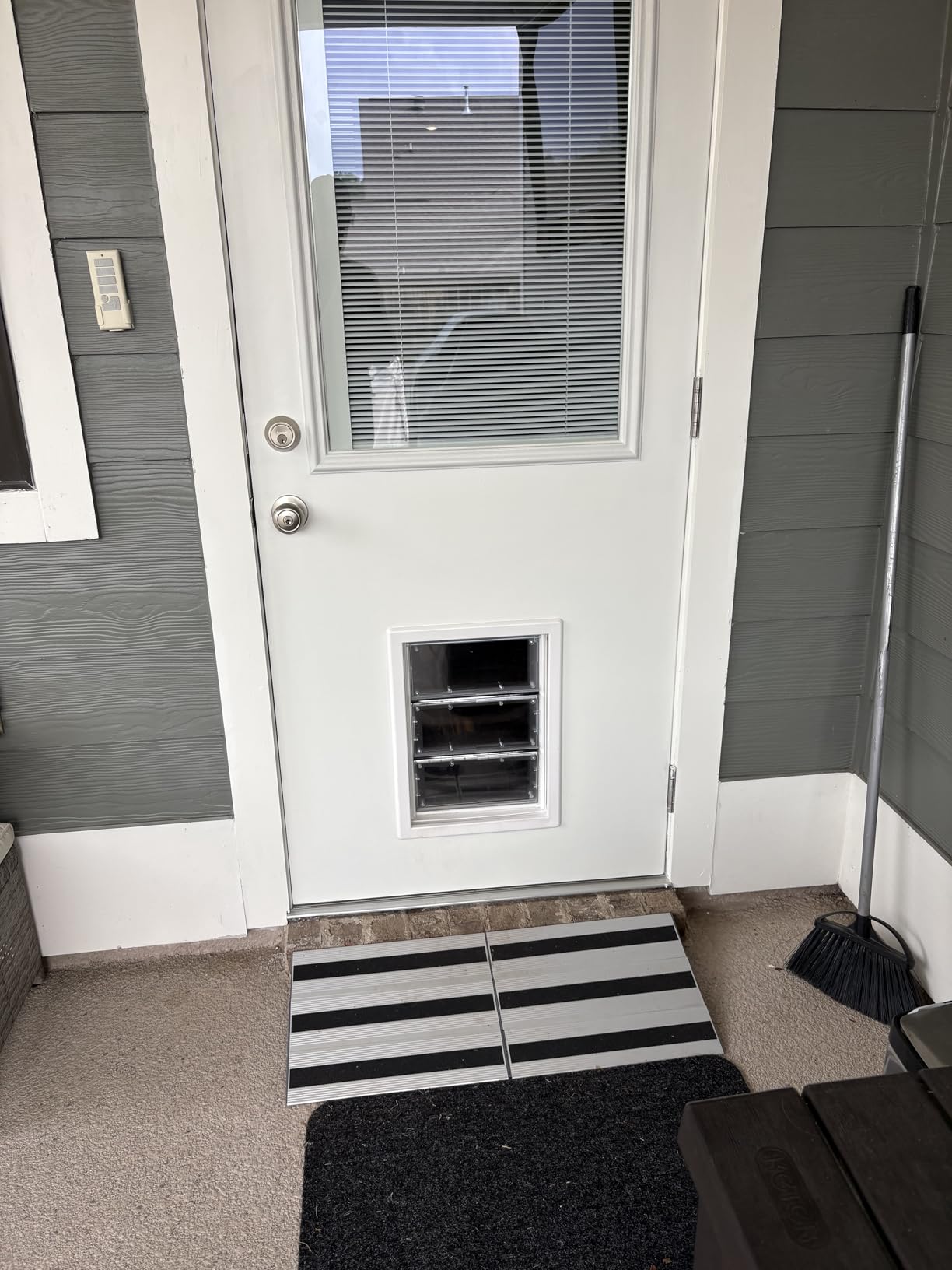 3 Inch Threshold Ramps for Doorways, Wheelchair Ramp for Home Steps | 31.5 in Wide, Modular Aluminum Panels, 1100 lb Capacity, Curb and Step Access, Scooters and Power Chairs, Indoor/Outdoor Use customer photo 2