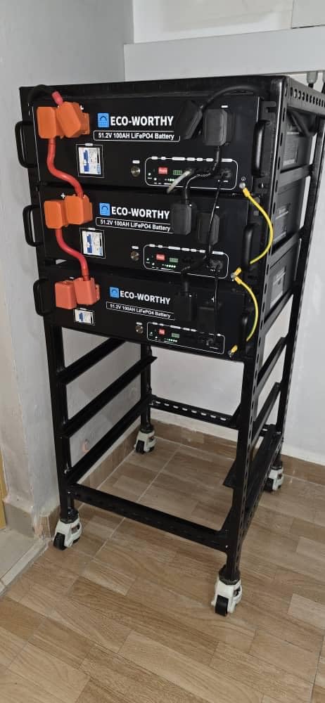 ECO-Worthy Cubix100 48V 600Ah Server Rack Battery LiFePO4 | 6 Pack 30.72kWh Solar Battery Kit for Home Backup | UL9540 & UL1973 & CEC Listed (Get Free 6-Layer Rack with 600A Busbar and RSD Button) customer photo 2