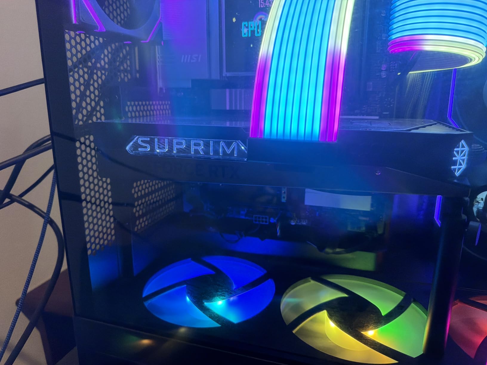 msi Gaming RTX 5080 16G SUPRIM Liquid SOC Graphics Card (16GB GDDR7, 256-bit, Extreme Performance: 2760 MHz, DisplayPort x 3 2.1a, HDMI 2.1b, NVIDIA Blackwell Architecture) customer photo 1
