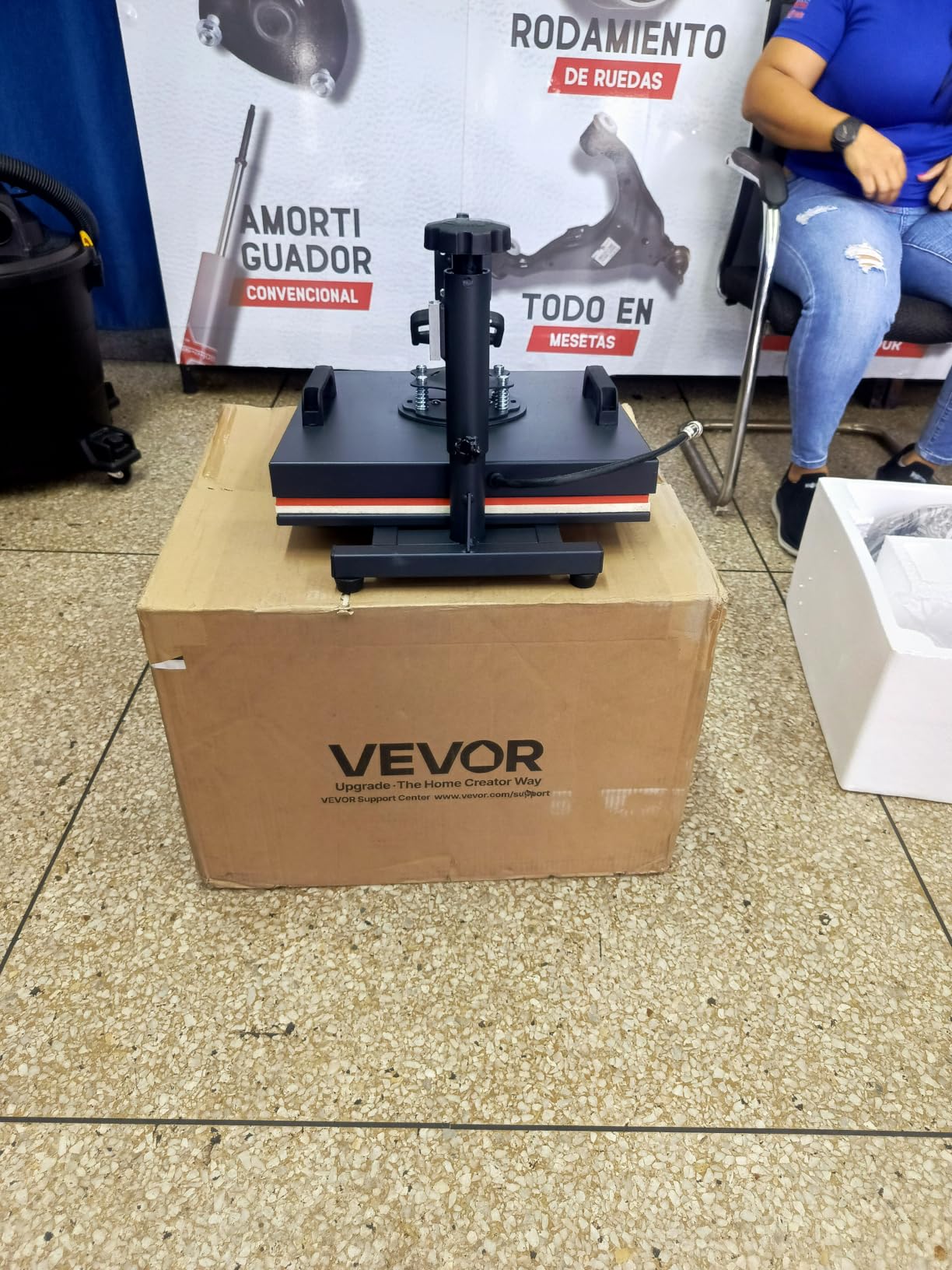 VEVOR 2 in 1 Heat Press Machine for T Shirts and Hats, 15x15 Inch Professional Swing Away Digital Tshirt Press Machine for Sublimation, Vinyl, Heat Transfer Projects customer photo 1