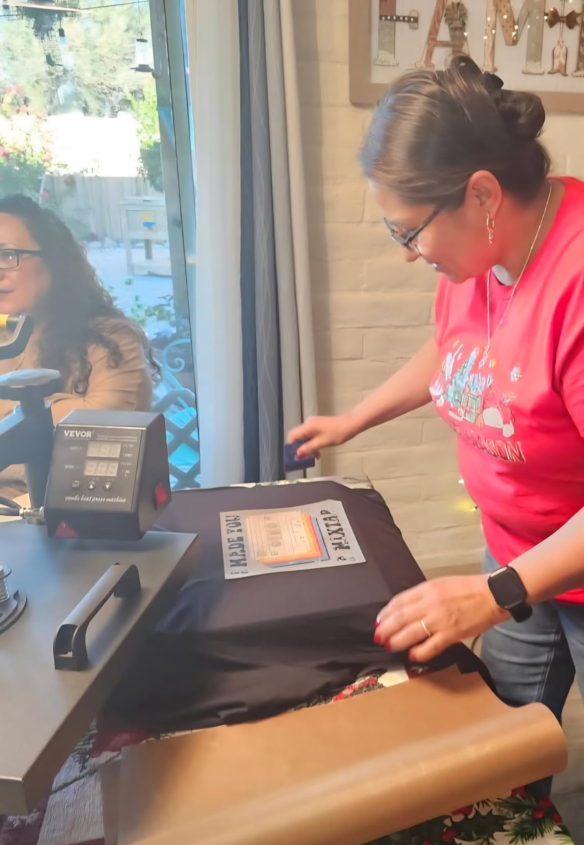 VEVOR 2 in 1 Heat Press Machine for T Shirts and Hats, 15x15 Inch Professional Swing Away Digital Tshirt Press Machine for Sublimation, Vinyl, Heat Transfer Projects customer photo 2