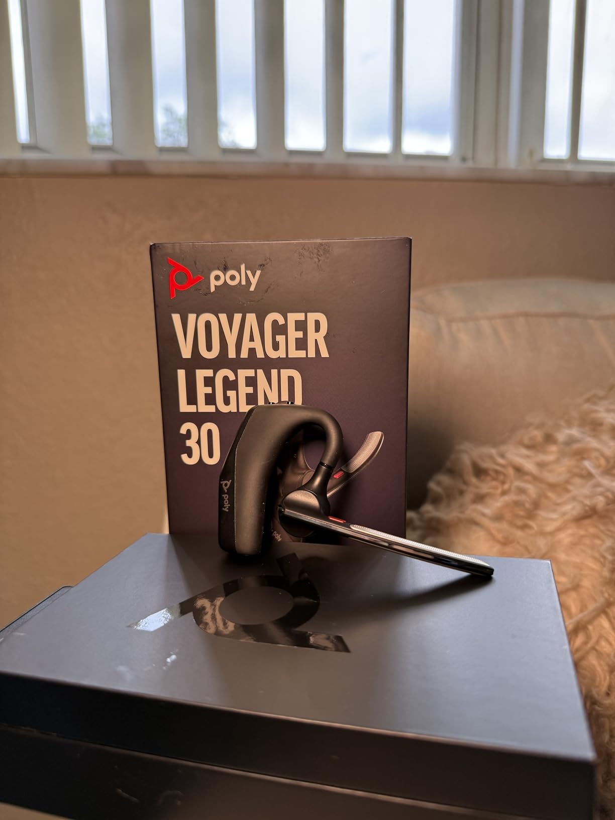 Poly Voyager Legend 30 - Bluetooth Headphones with Mic - Discreet Boom & 4 Noise-Canceling Mics - WindSmart Technology - All-Day Comfort - Seamless Connectivity - Smart Sensors & Call Controls customer photo 2