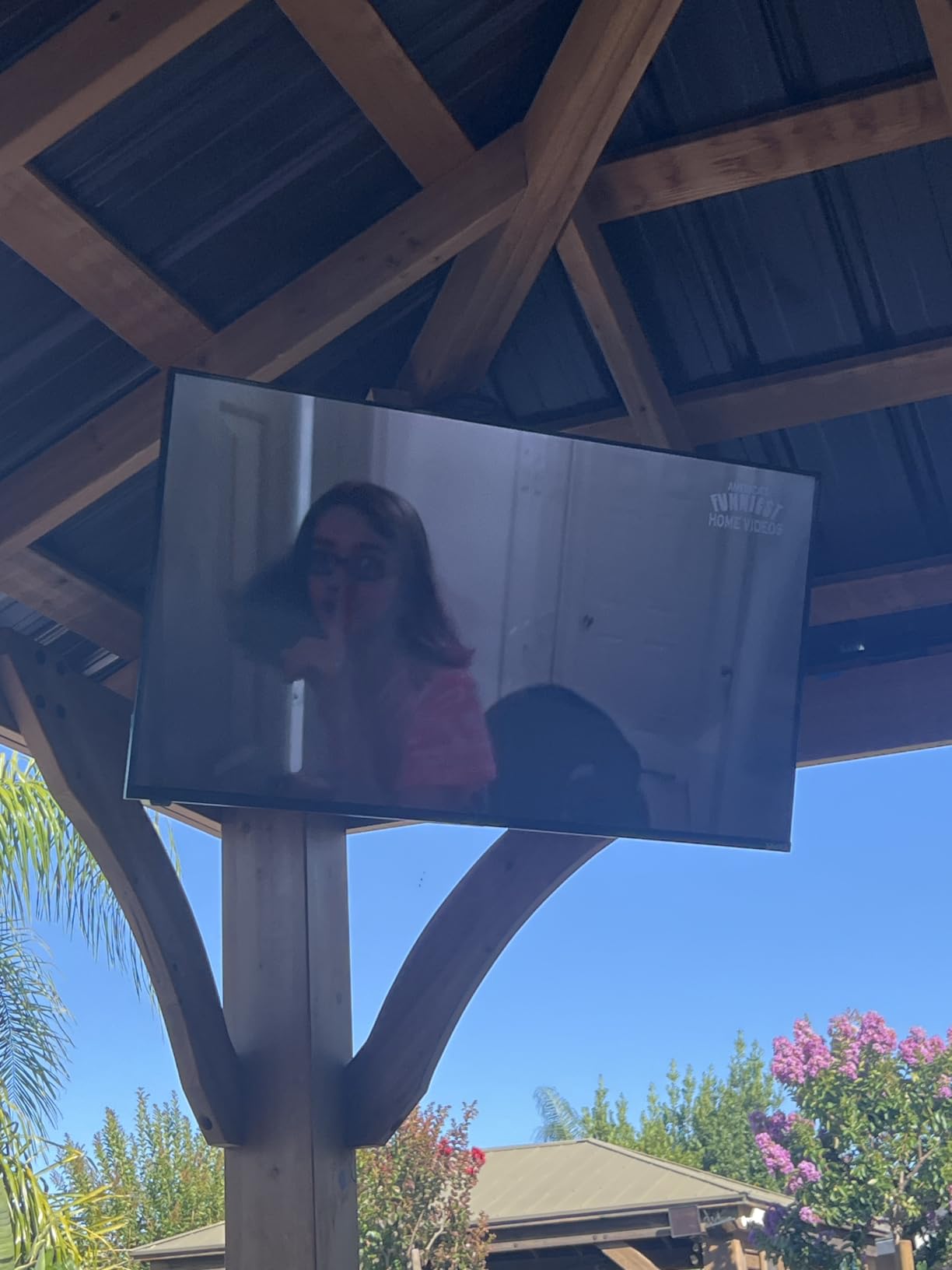 VIVO Electric Flip Down Ceiling TV Mount for 37 to 70 inch Screens, Large Motorized Flat or Pitched Ceiling VESA Mount, Holds up to 99 lbs, App and Voice Control, Black, MOUNT-E-FD75C customer photo 1