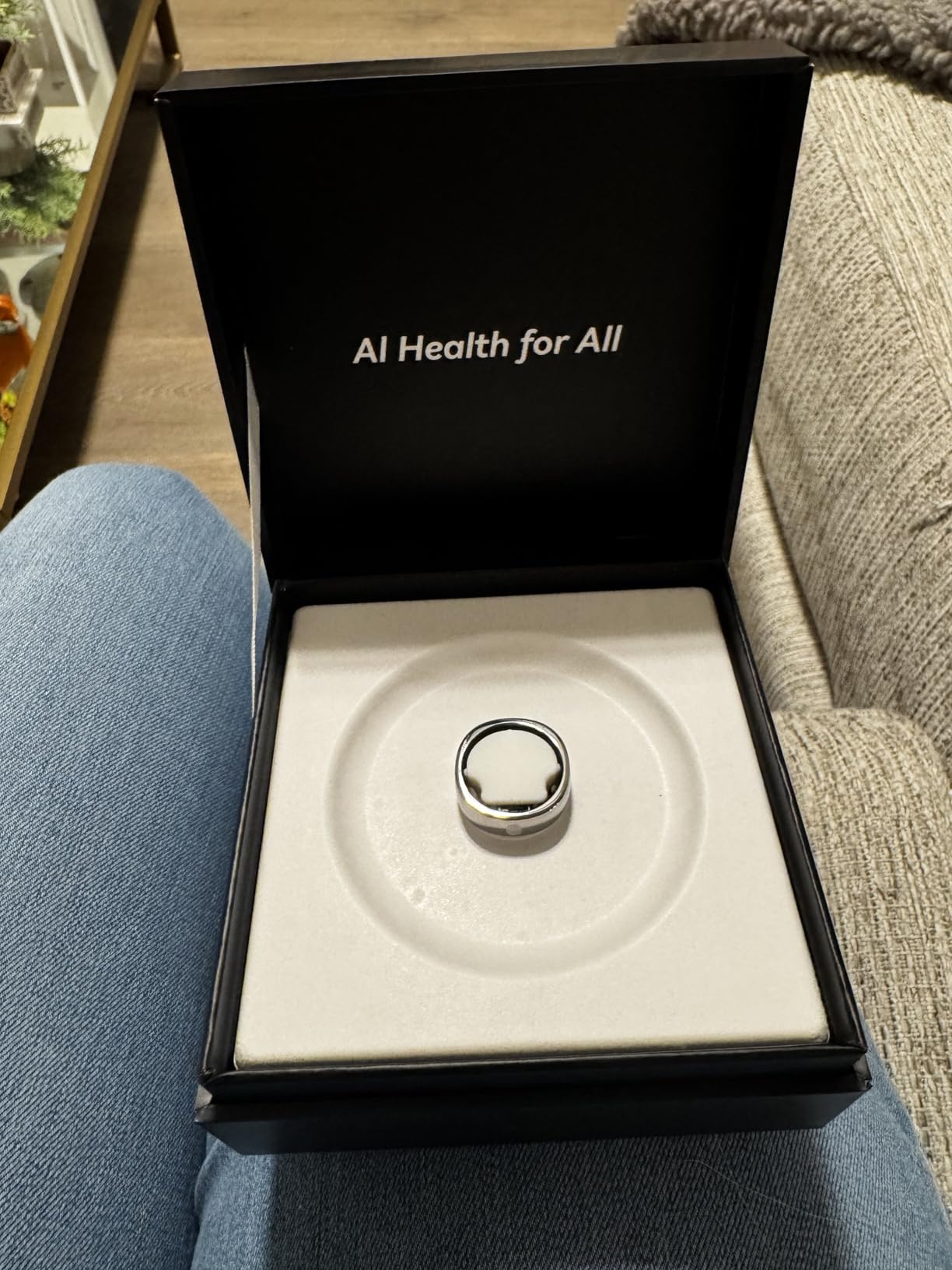 RingConn Gen 2 Air, Ultra-Thin AI Smart Ring, 10-Day Battery Life, Fitness/Sleep/Stress/HR Tracker for Women&Men, No App Fee for Standard Features, iOS & Android Compatible (Size 10, Dune Gold) customer photo 2