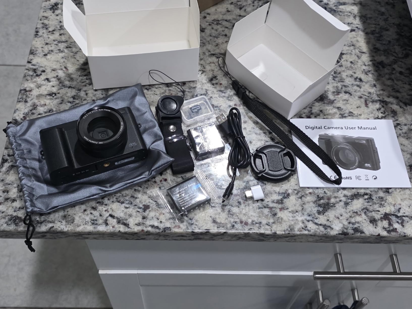 4K Digital Camera for Photography Autofocus, Upgraded 64MP WiFi Vlogging Camera for YouTube with 3