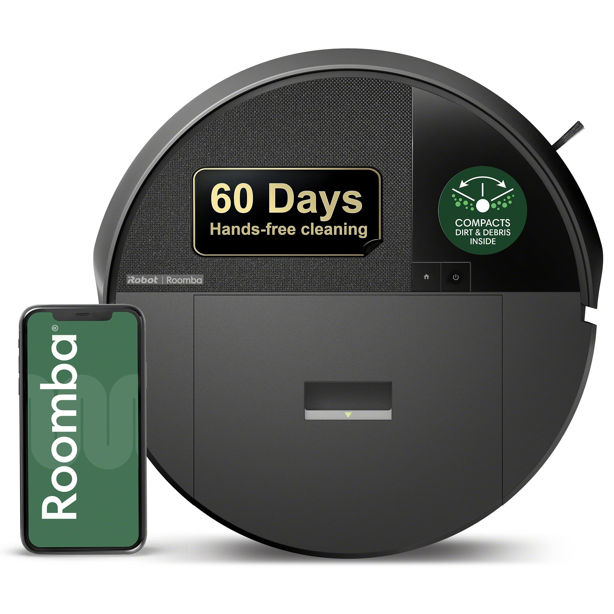 iRobot Roomba 205 DustCompactor Vac Robot Vacuum - Compacts Dirt Inside, No Emptying for 60 Days, Space Saving, No Dock Needed, Bagless, Intense Power-Lifting Suction, LiDAR Navigation, Multi-Surface customer photo 1