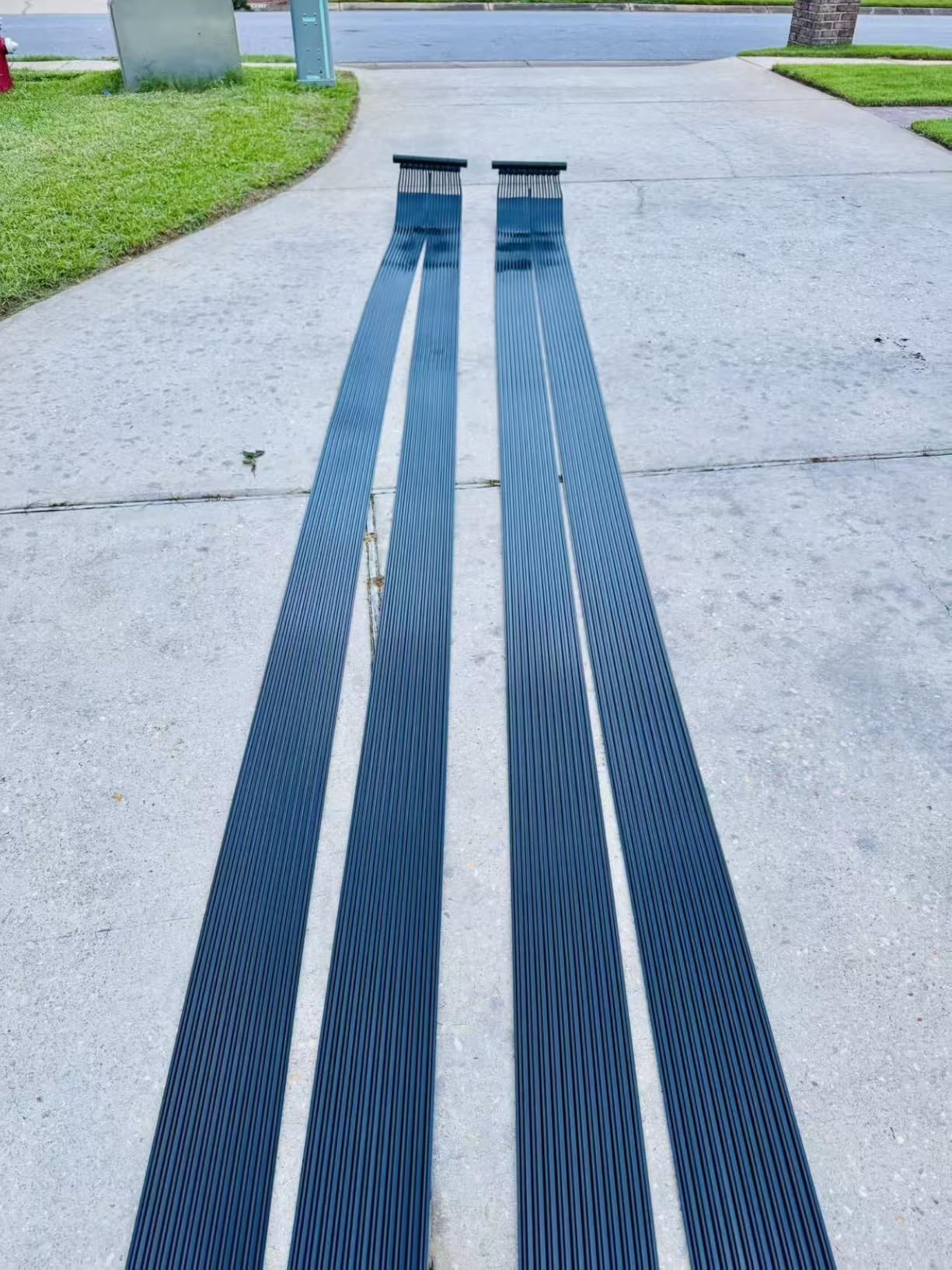 IRONMAX 2.5 x 10 Feet Solar Pool Heater for Above-Ground & Inground Pools | Weatherproof Solar Pool Heating Panel, Portable Efficient Pool Warmer System, Easy to Install on Outdoor Roofs customer photo 1