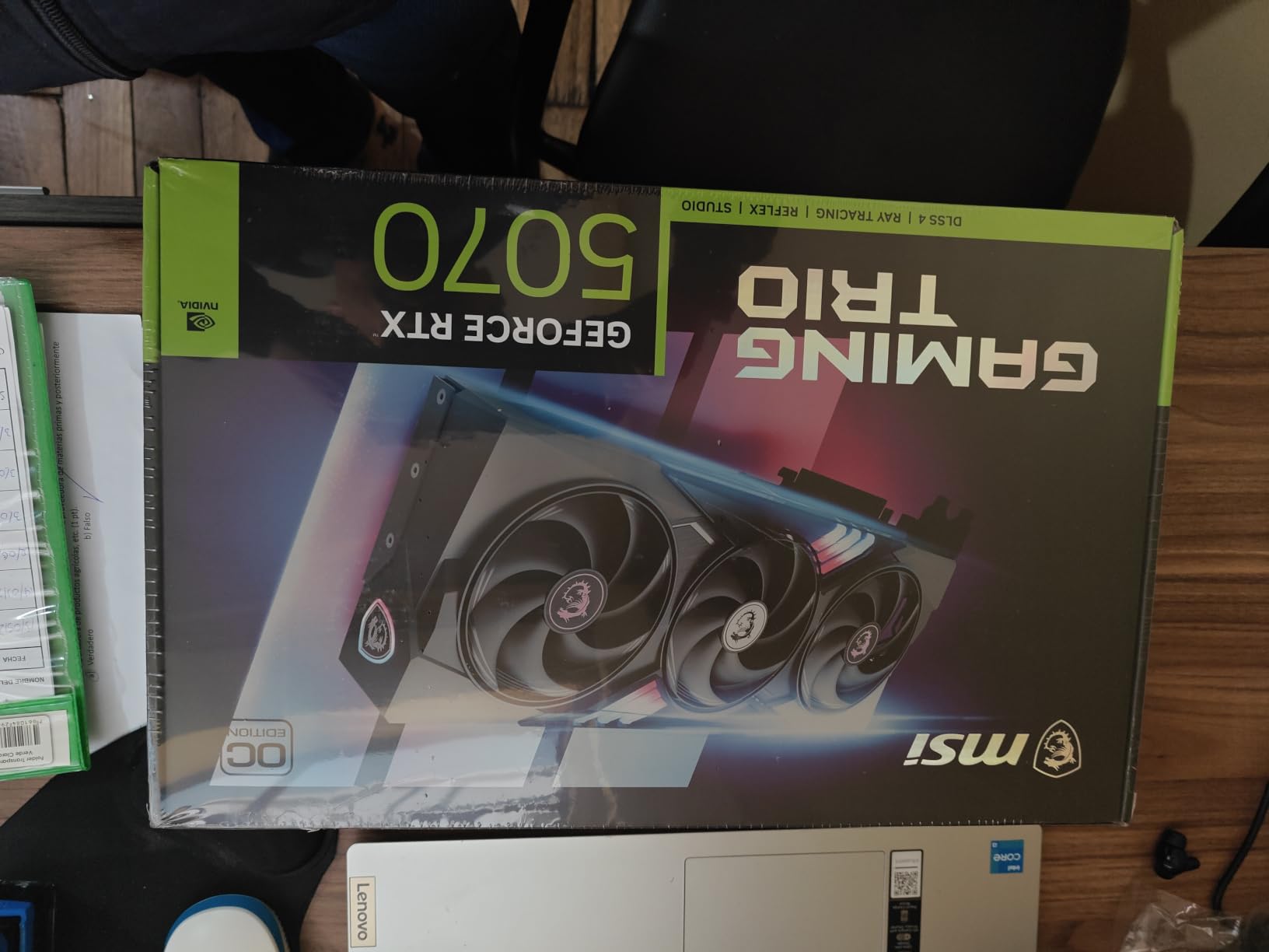 MSI RTX 5070 12G Gaming Trio OC Graphics Card (12GB GDDR7, 192-bit, Extreme Performance: 2625 MHz, DisplayPort x3 2.1a, HDMI 2.1b, NVIDIA Blackwell Architecture) customer photo 2