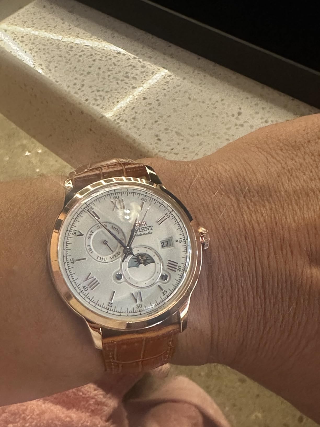 Bambino Version 9 Stainless Steel Automatic Dress Watch with Weekly Calendar customer photo 1