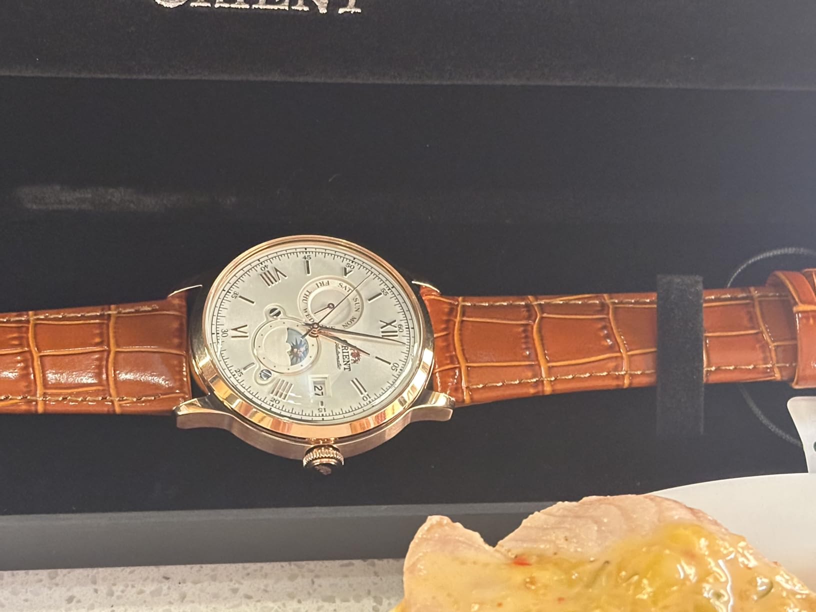 Bambino Version 9 Stainless Steel Automatic Dress Watch with Weekly Calendar customer photo 2
