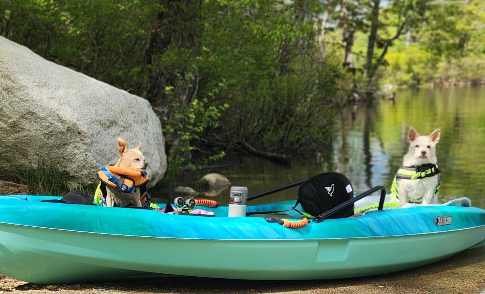 Pelican Seek 100X - Recreational Sit on top Kayak - Lightweight Smart Design - Adjustable Ergoform™ Seating System - 10 ft customer photo 2