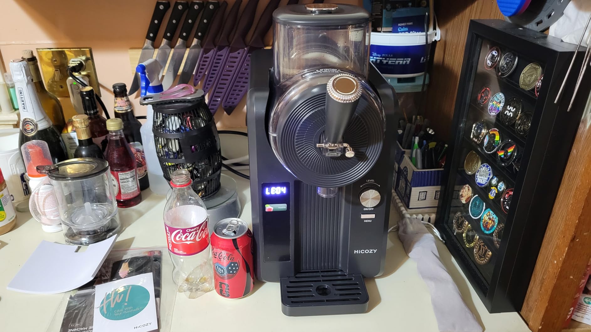 HiCOZY F3 Slushie Machine & Soft Serve Ice Cream Machine, No Ice Needed, Self-Cleaning, 5 Presets for Soft Serve, Frozen Drink, Milk Shake, Margaritas, Frappés and More customer photo 1