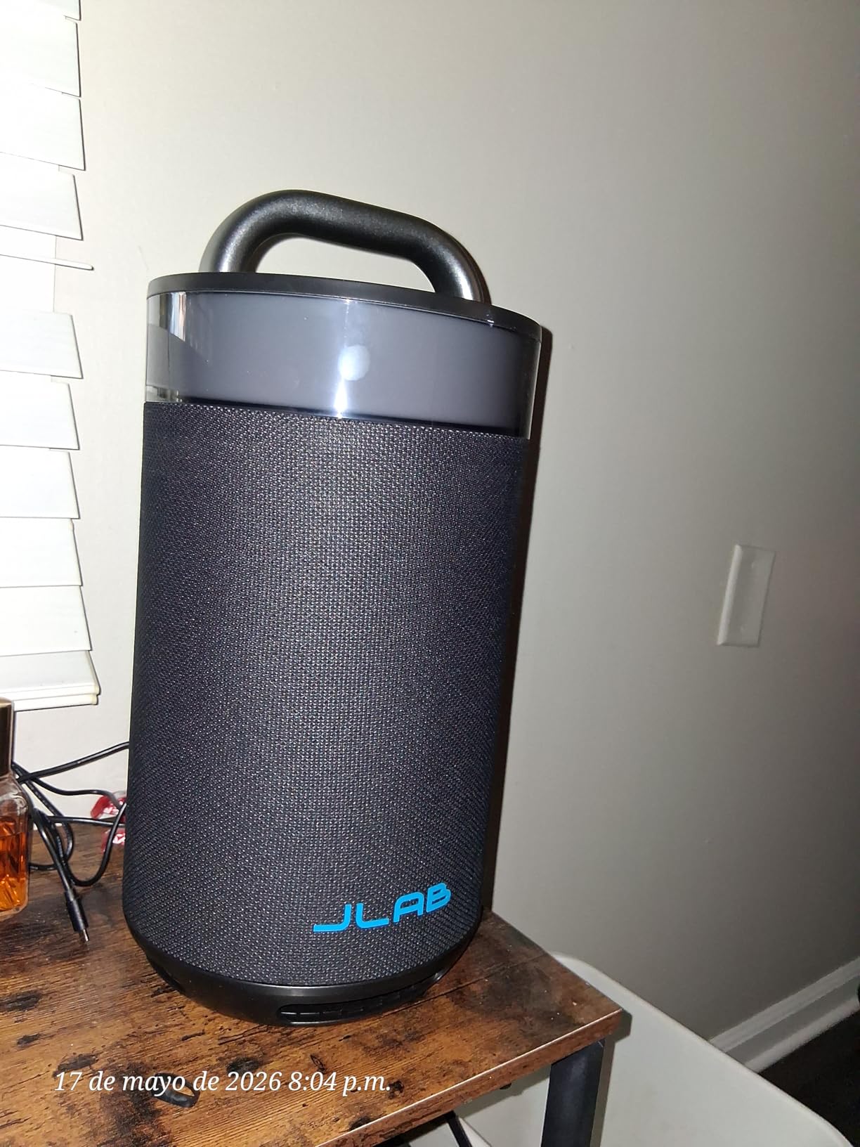 JLab Epic Party Portable Bluetooth Speaker, 360-Degree Sound, RGB LED Lighting, Black customer photo 1